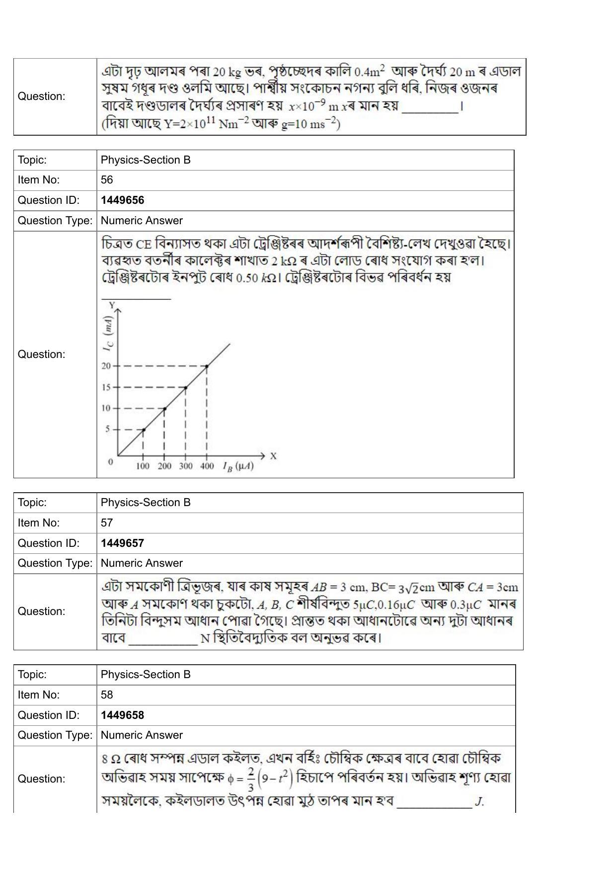 JEE Mains 2022: BTech Assamese (Shift 2) 26-07-2022 Question Paper - Page 20