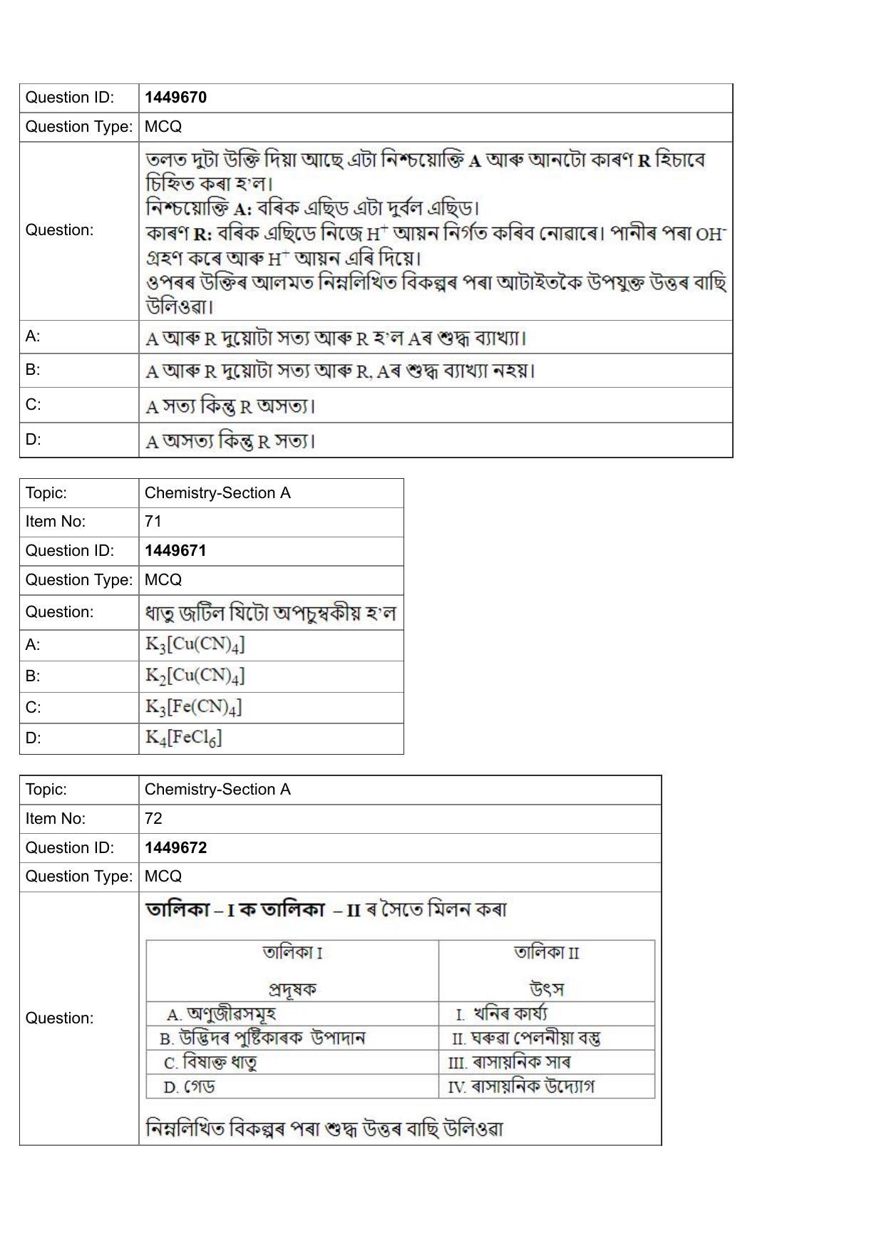JEE Mains 2022: BTech Assamese (Shift 2) 26-07-2022 Question Paper - Page 25