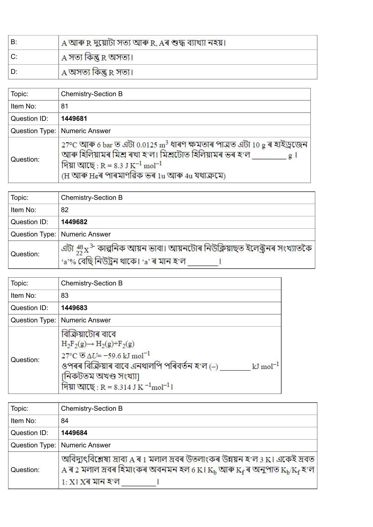 JEE Mains 2022: BTech Assamese (Shift 2) 26-07-2022 Question Paper - Page 29