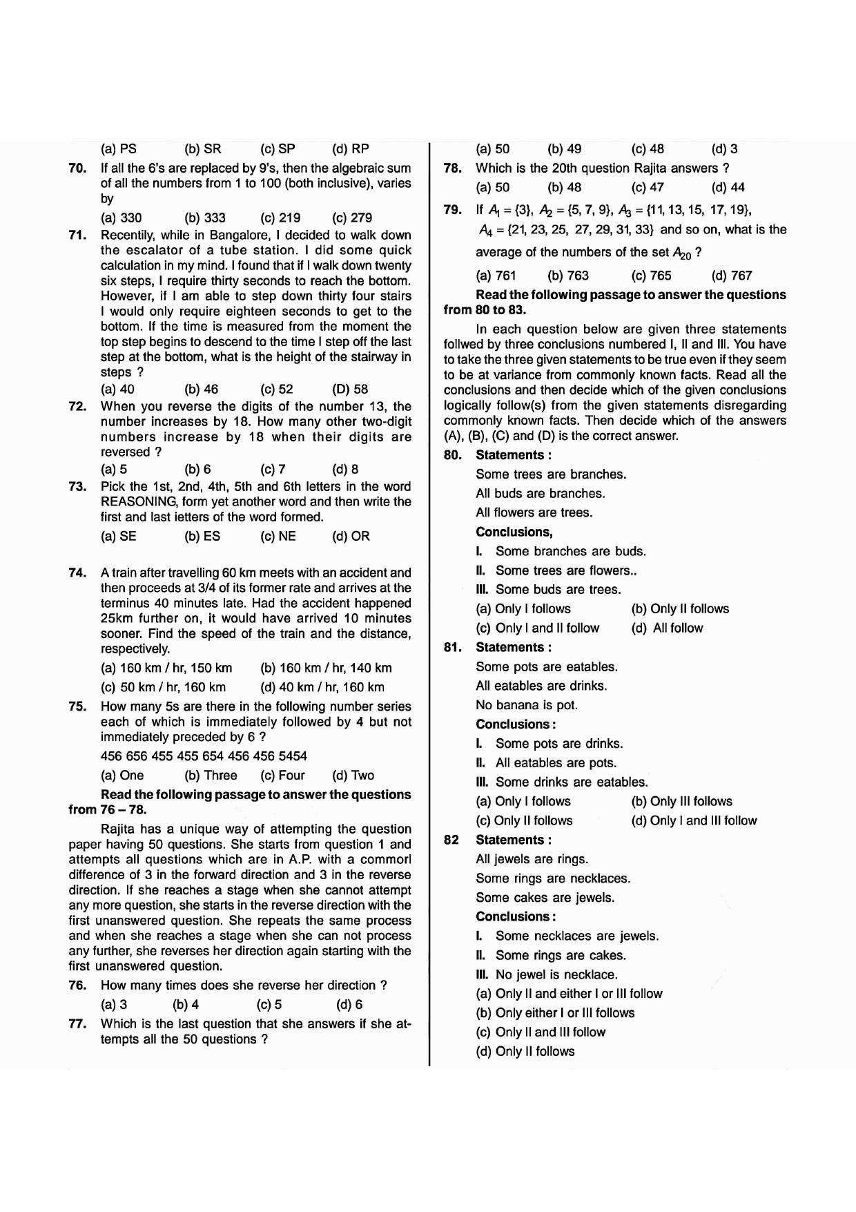 NIMCET 2009 Question Paper - Page 5