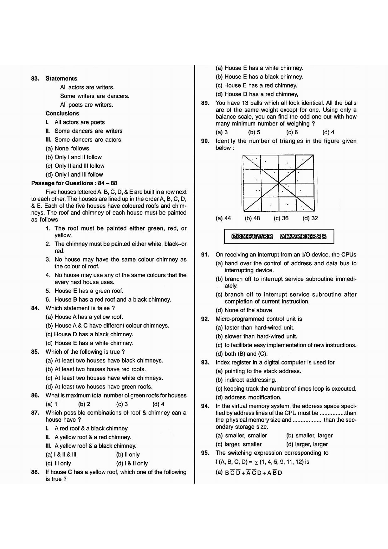 NIMCET 2009 Question Paper - Page 6