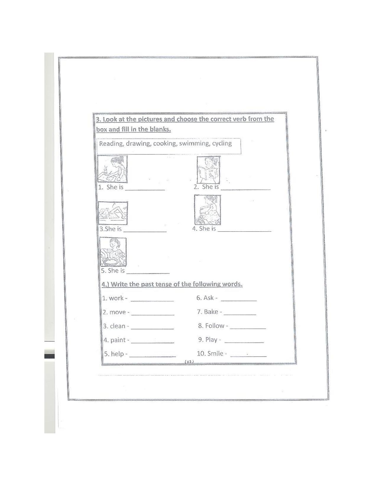 Worksheet for Class 1 English Assignment 73 - Page 11