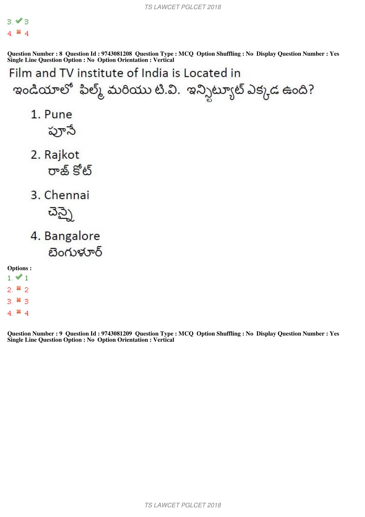 TS LAWCET 3 Year 2018 Question Paper - Page 5