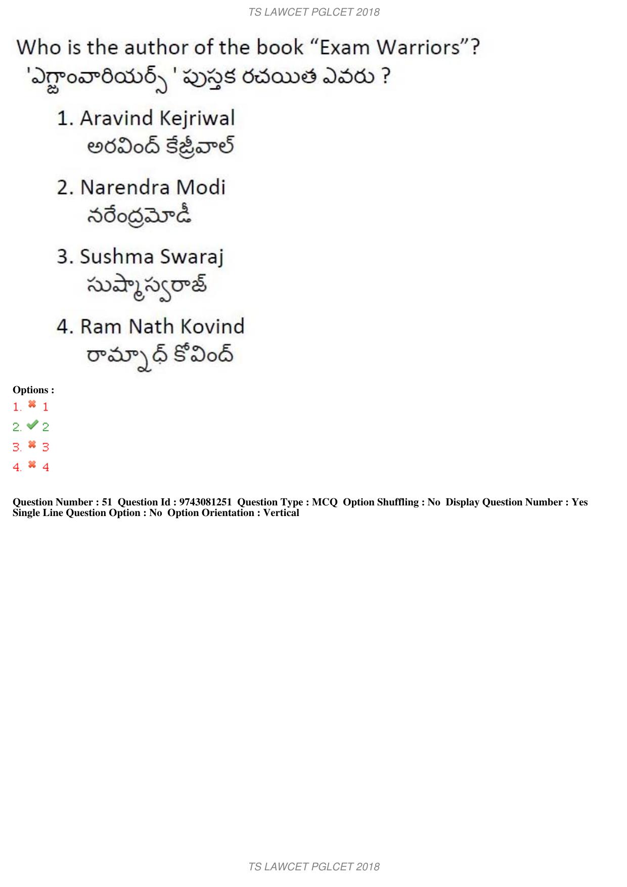 TS LAWCET 3 Year 2018 Question Paper - Page 30