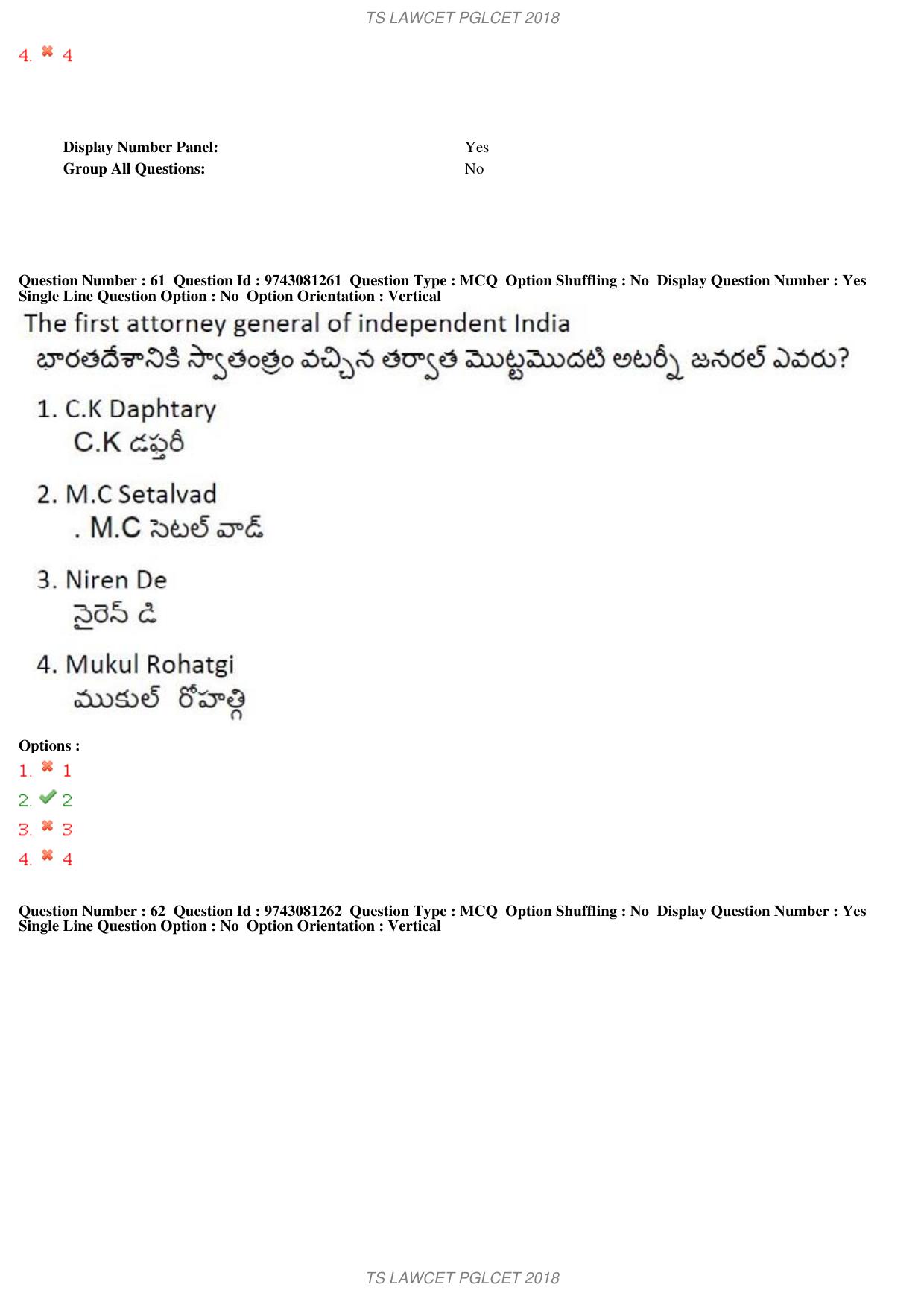 TS LAWCET 3 Year 2018 Question Paper - Page 36