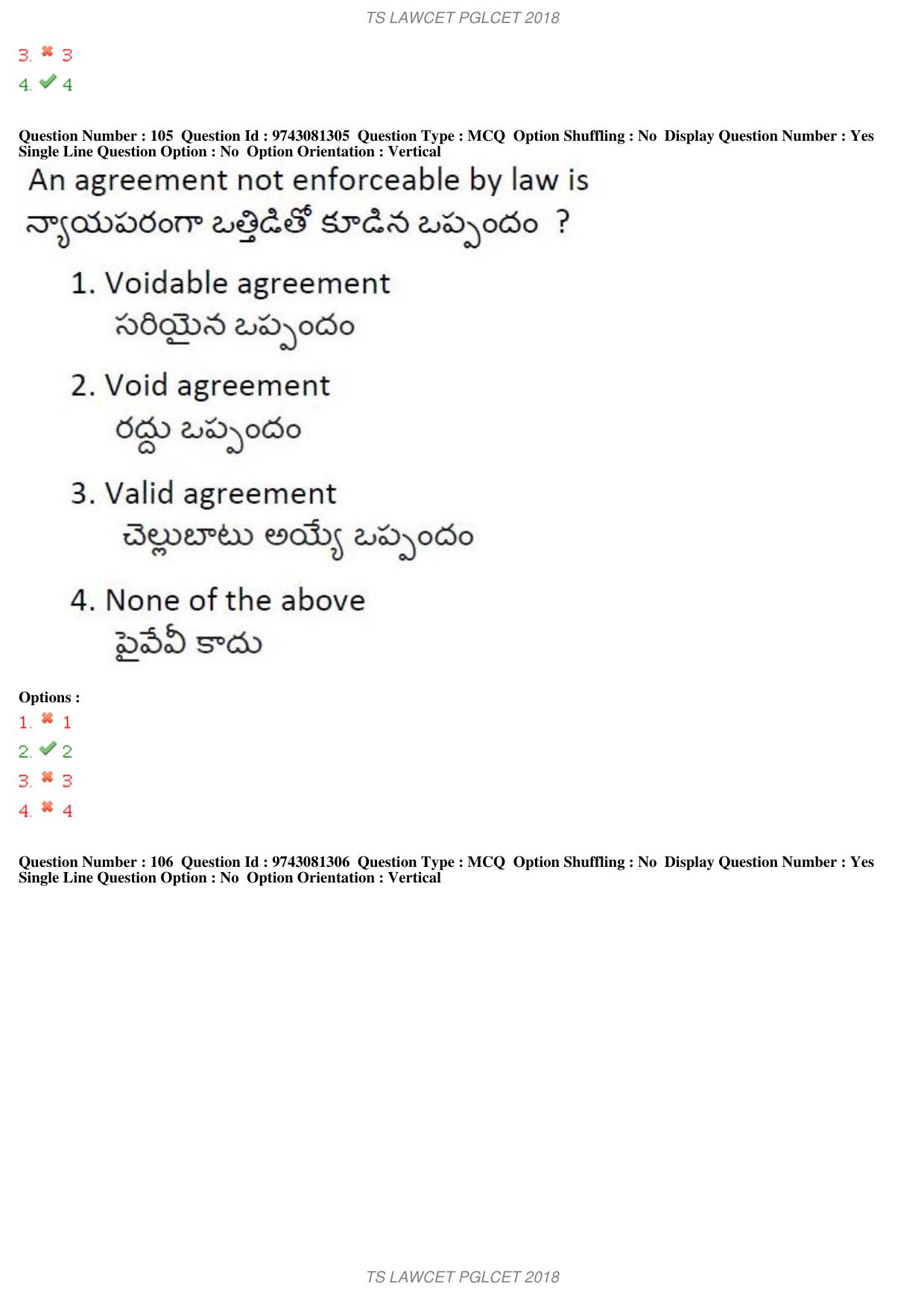 TS LAWCET 3 Year 2018 Question Paper - Page 65