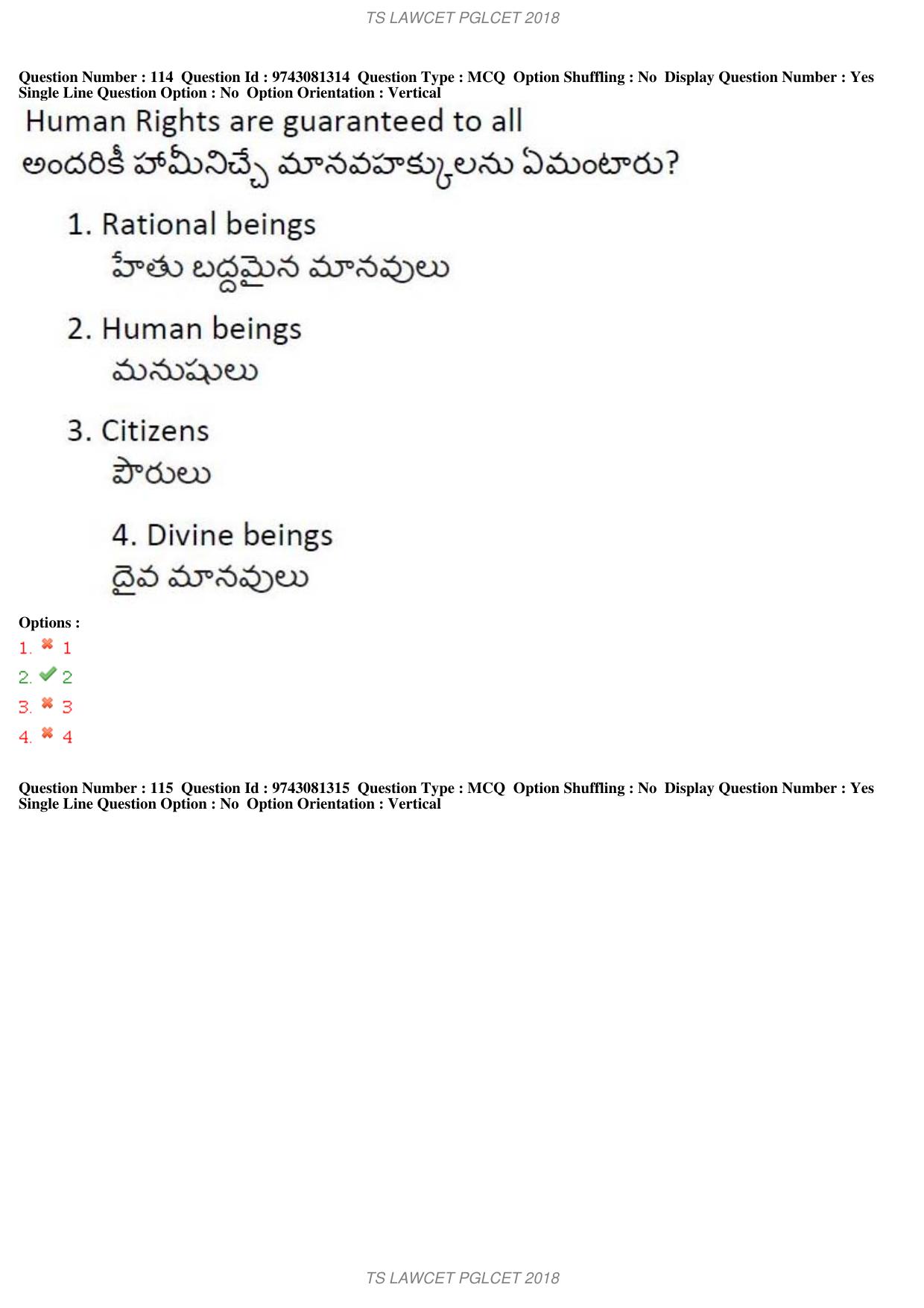 TS LAWCET 3 Year 2018 Question Paper - Page 71
