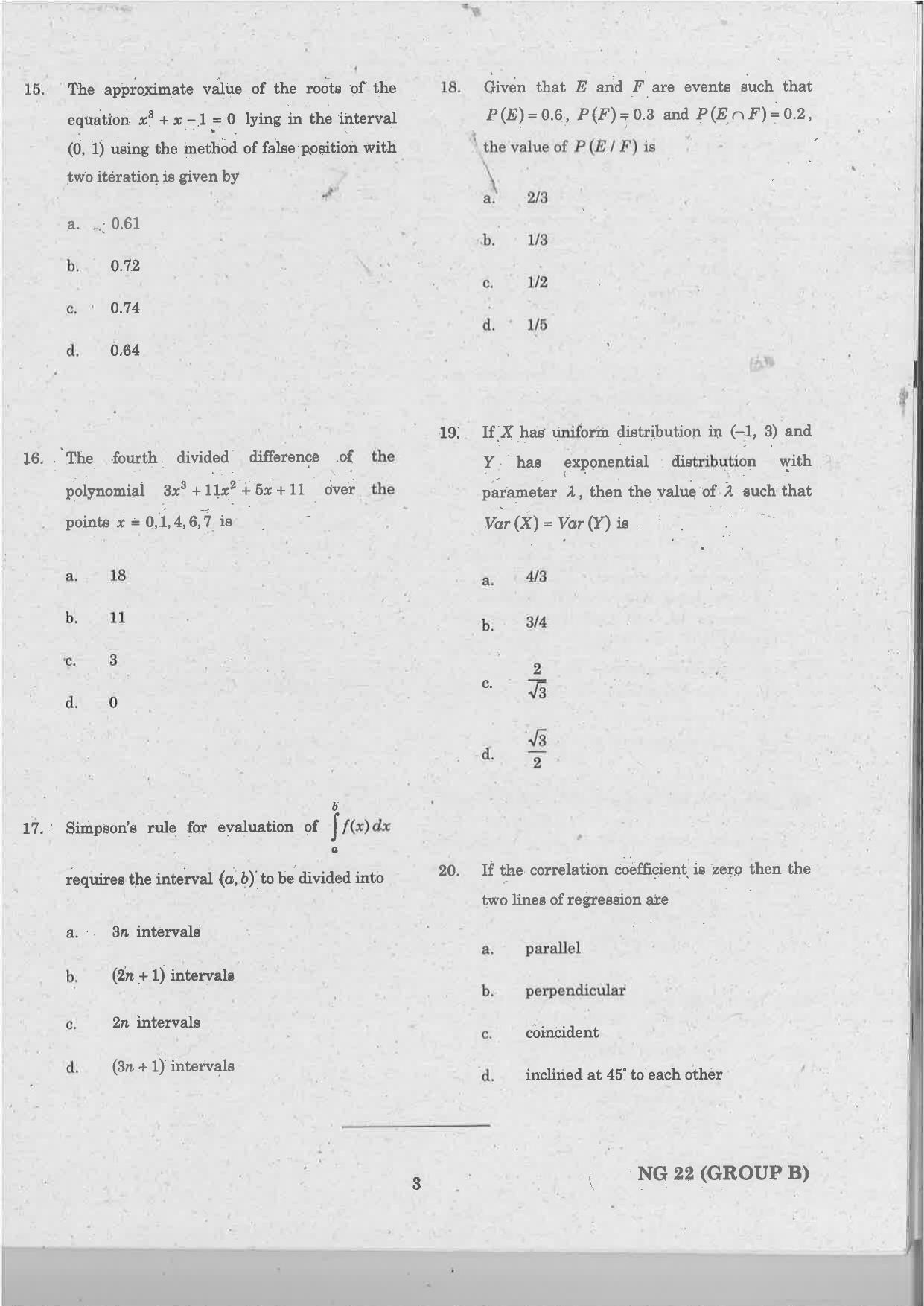 TANCET M.E / M.TECH/ M.ARCH / M.PLAN (GROUP B) 2022 Question Papers - Page 3