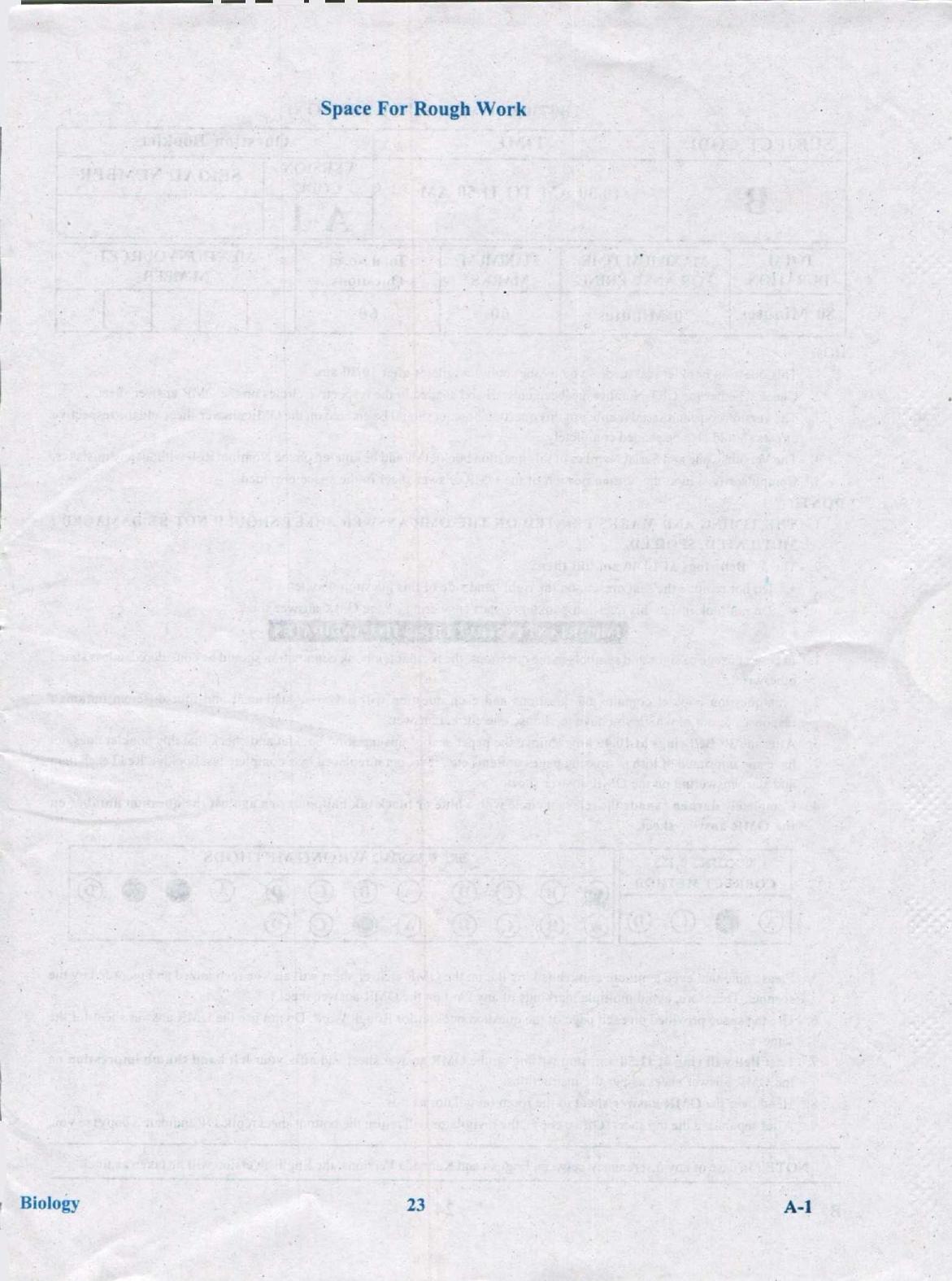 KCET Biology 2020 Question Papers - Page 23