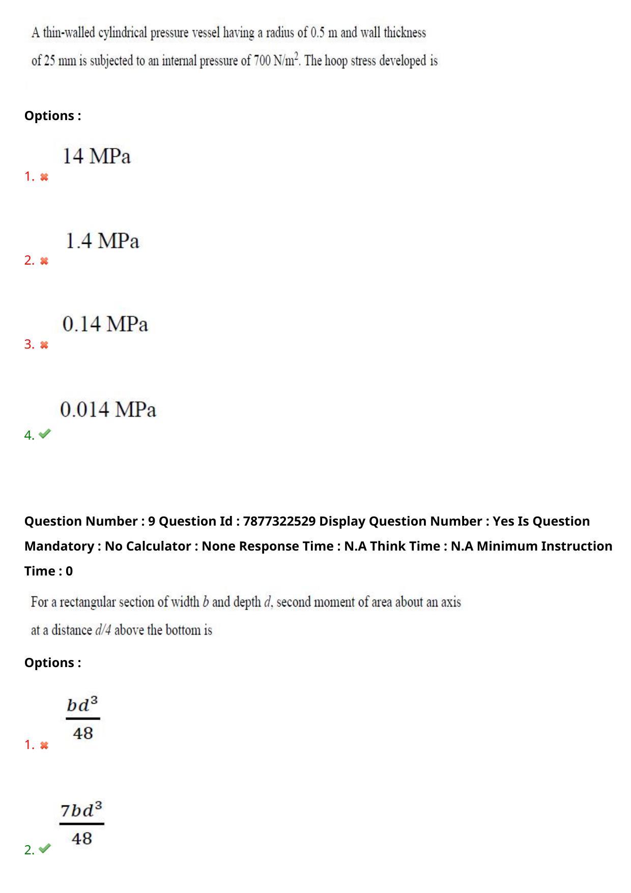 AP PGECET 2023 CE - CIVIL ENGINEERING Question Paper with Preliminary Key - Page 7