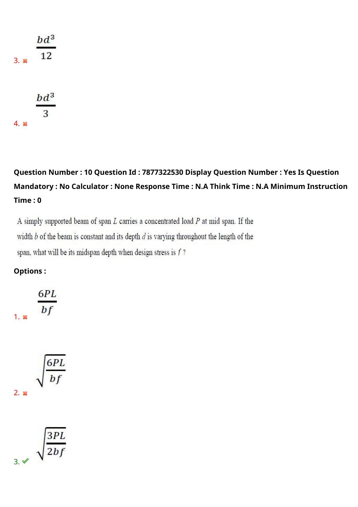 AP PGECET 2023 CE - CIVIL ENGINEERING Question Paper with Preliminary Key - Page 8