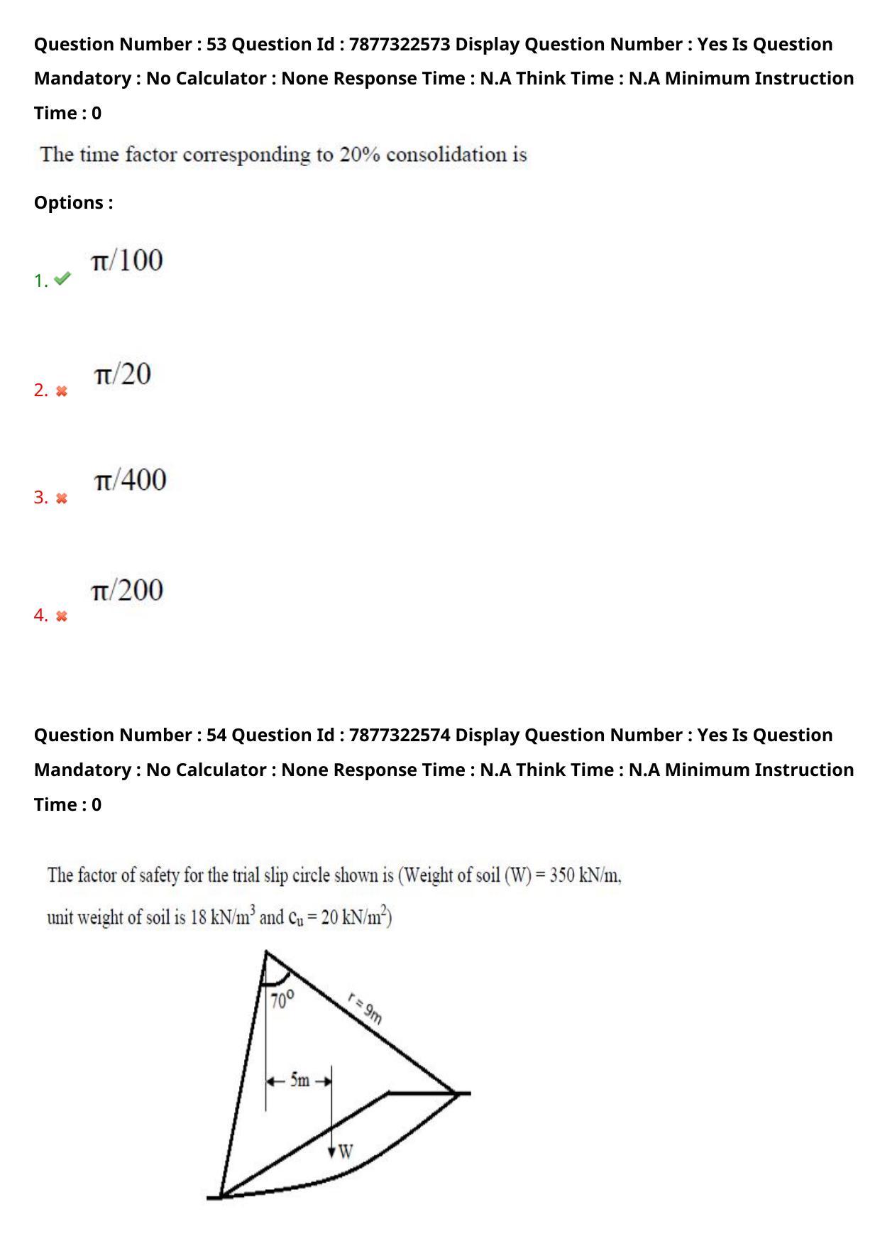 AP PGECET 2023 CE - CIVIL ENGINEERING Question Paper with Preliminary Key - Page 34
