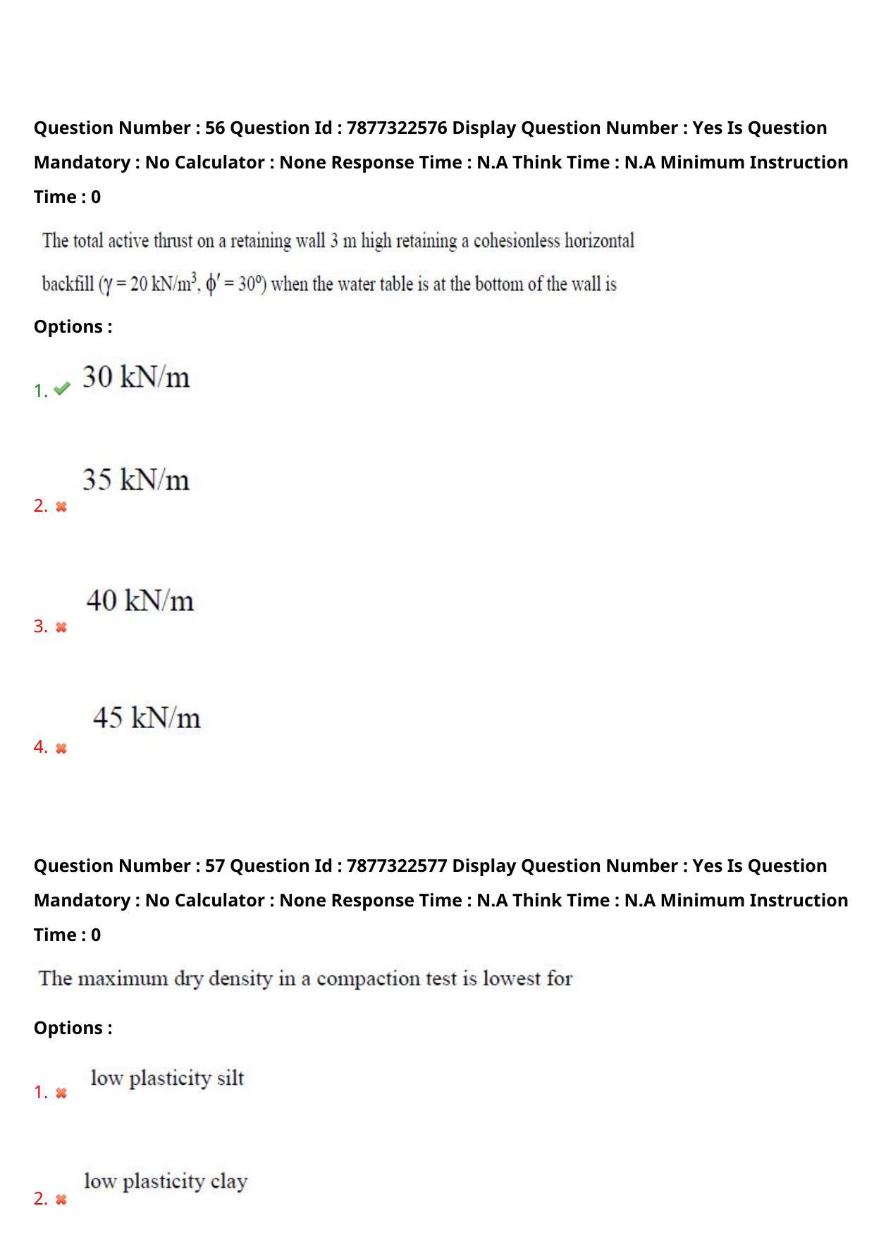 AP PGECET 2023 CE - CIVIL ENGINEERING Question Paper with Preliminary Key - Page 36