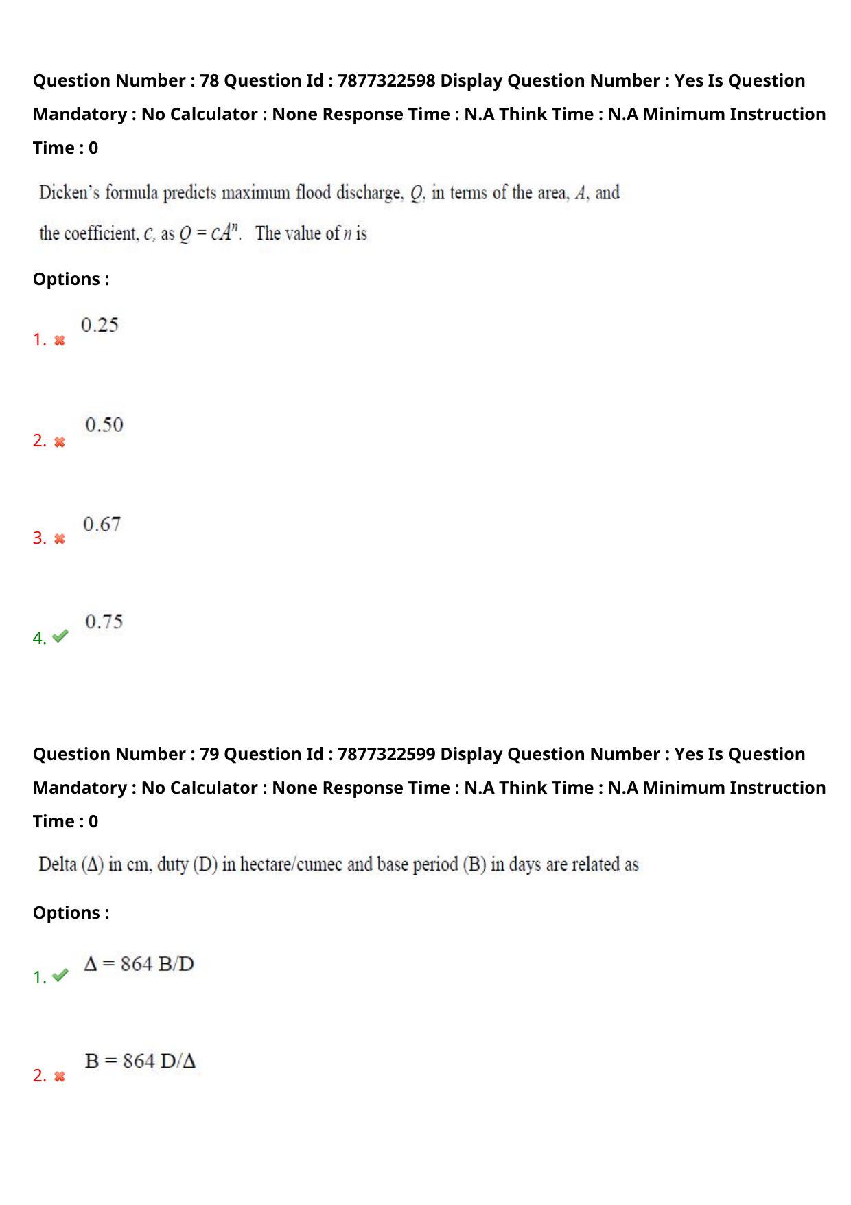 AP PGECET 2023 CE - CIVIL ENGINEERING Question Paper with Preliminary Key - Page 49