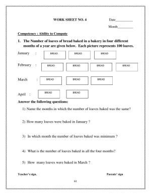 Worksheet for Class 4 Maths Smart Charts Assignment 2