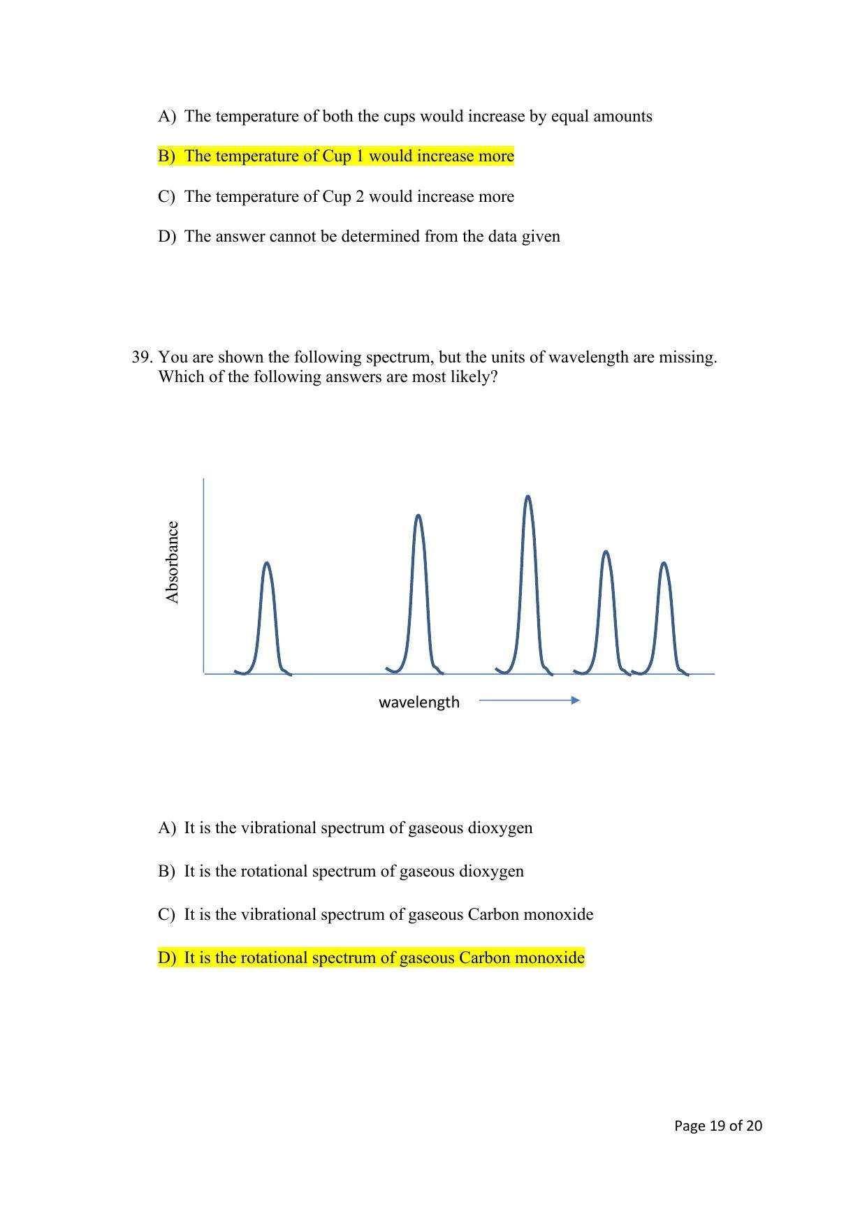 TIFR GS 2022 Chemistry Question Paper - Page 19