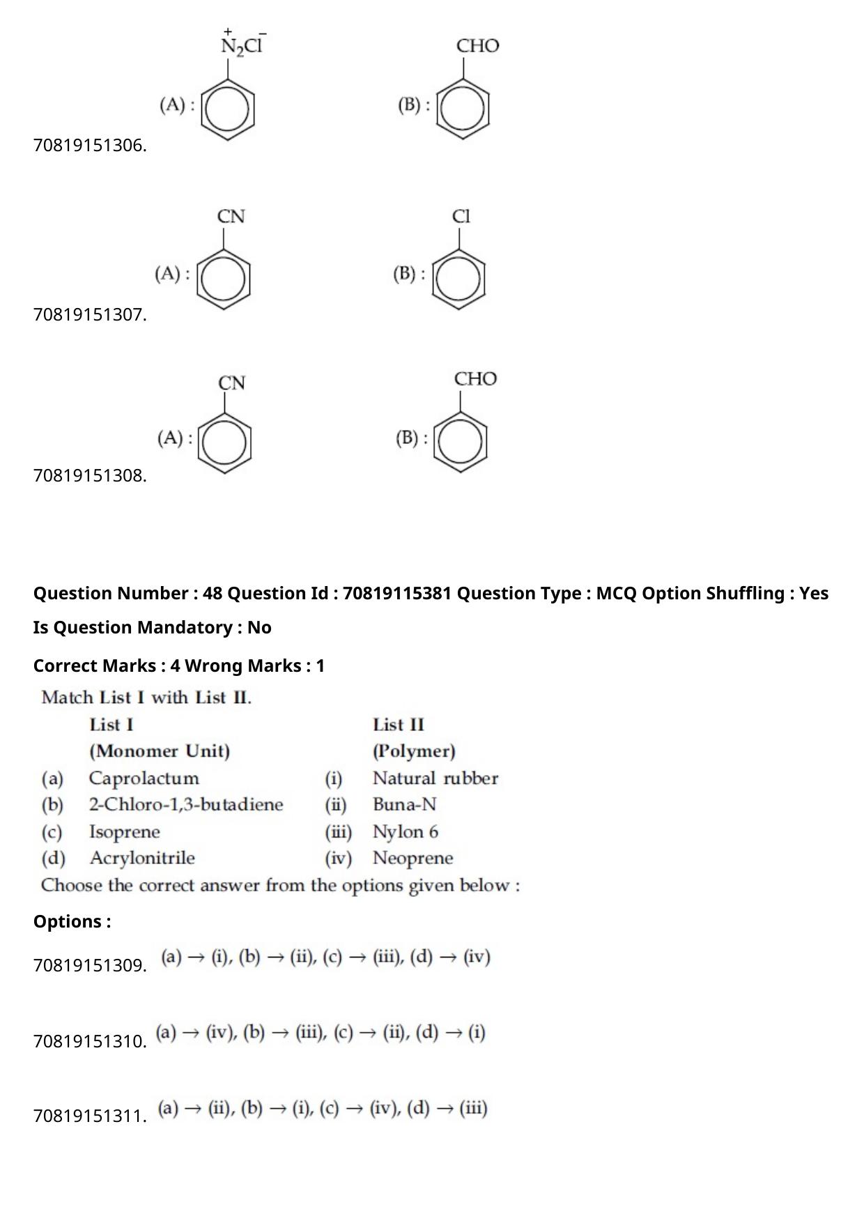 JEE Mains 2021: BTech Assamese (Shift 1) 24-02-2021 Question Paper - Page 59