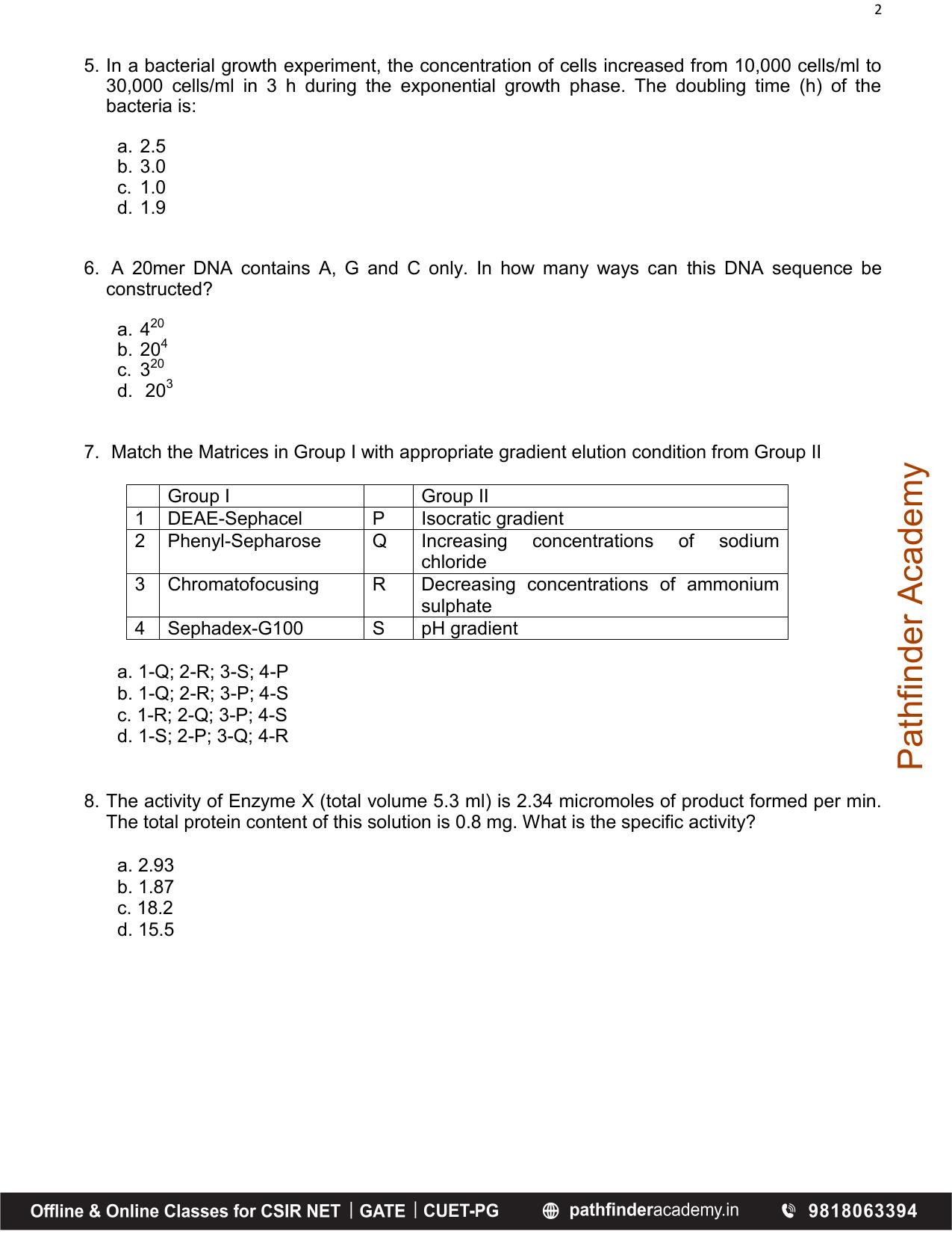 BET 2017 Question Paper - Page 2