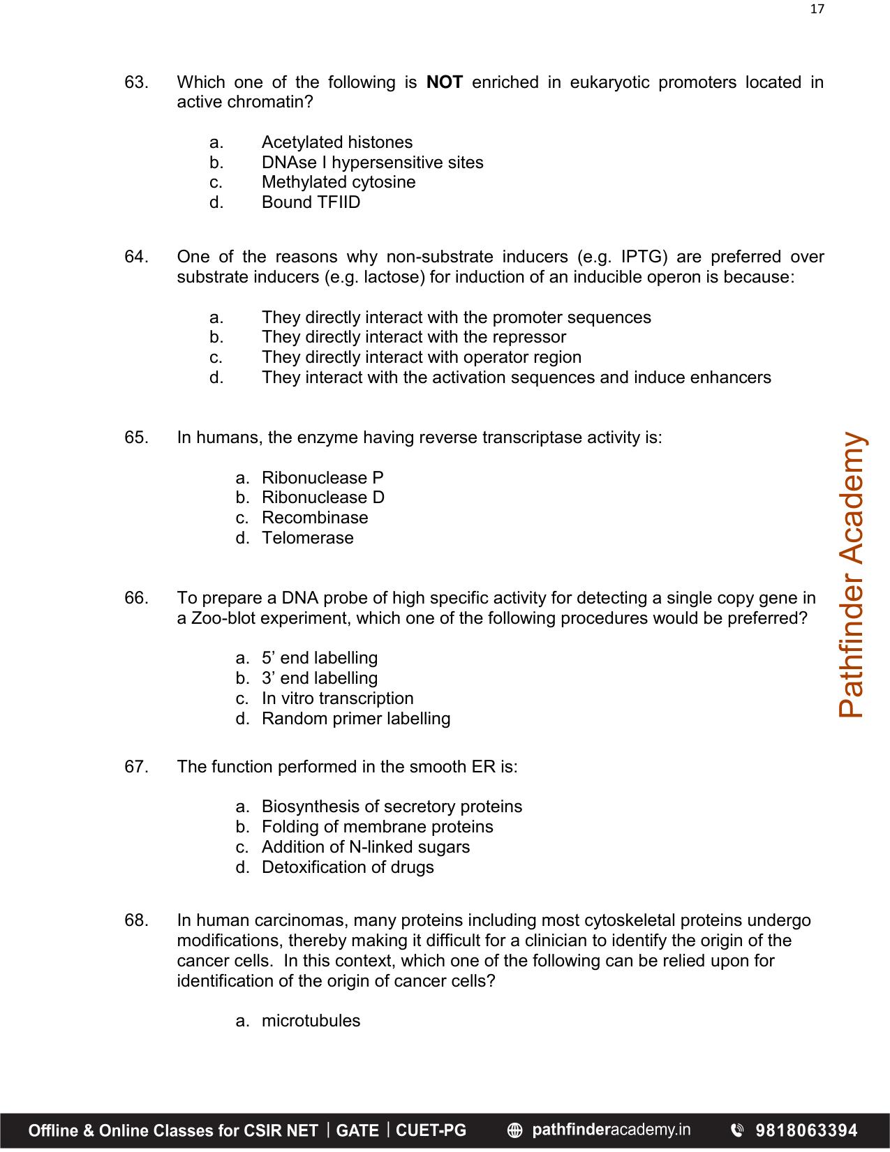 BET 2017 Question Paper - Page 17