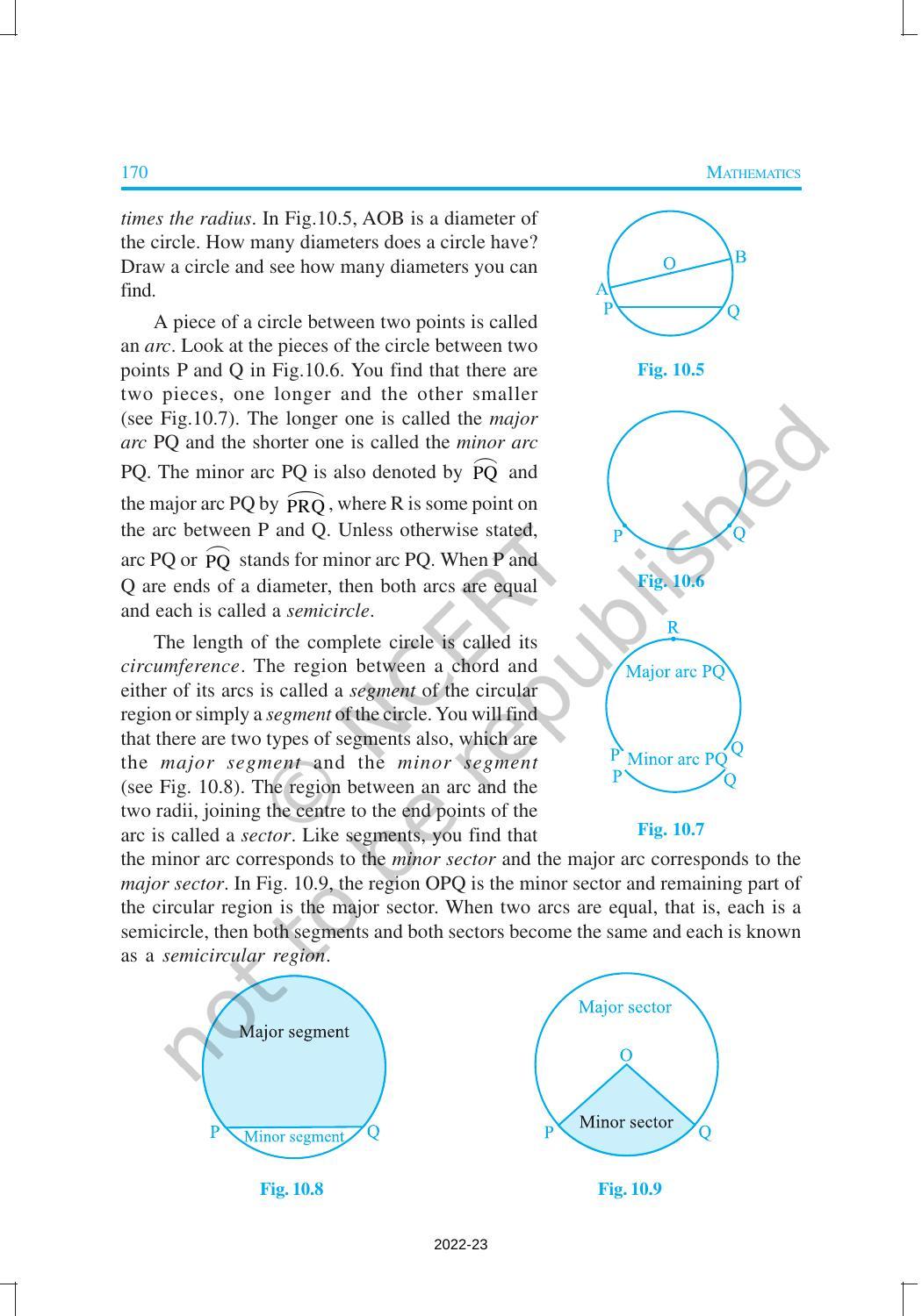 NCERT Book for Class 9 Maths Chapter 10 Circles - Page 3