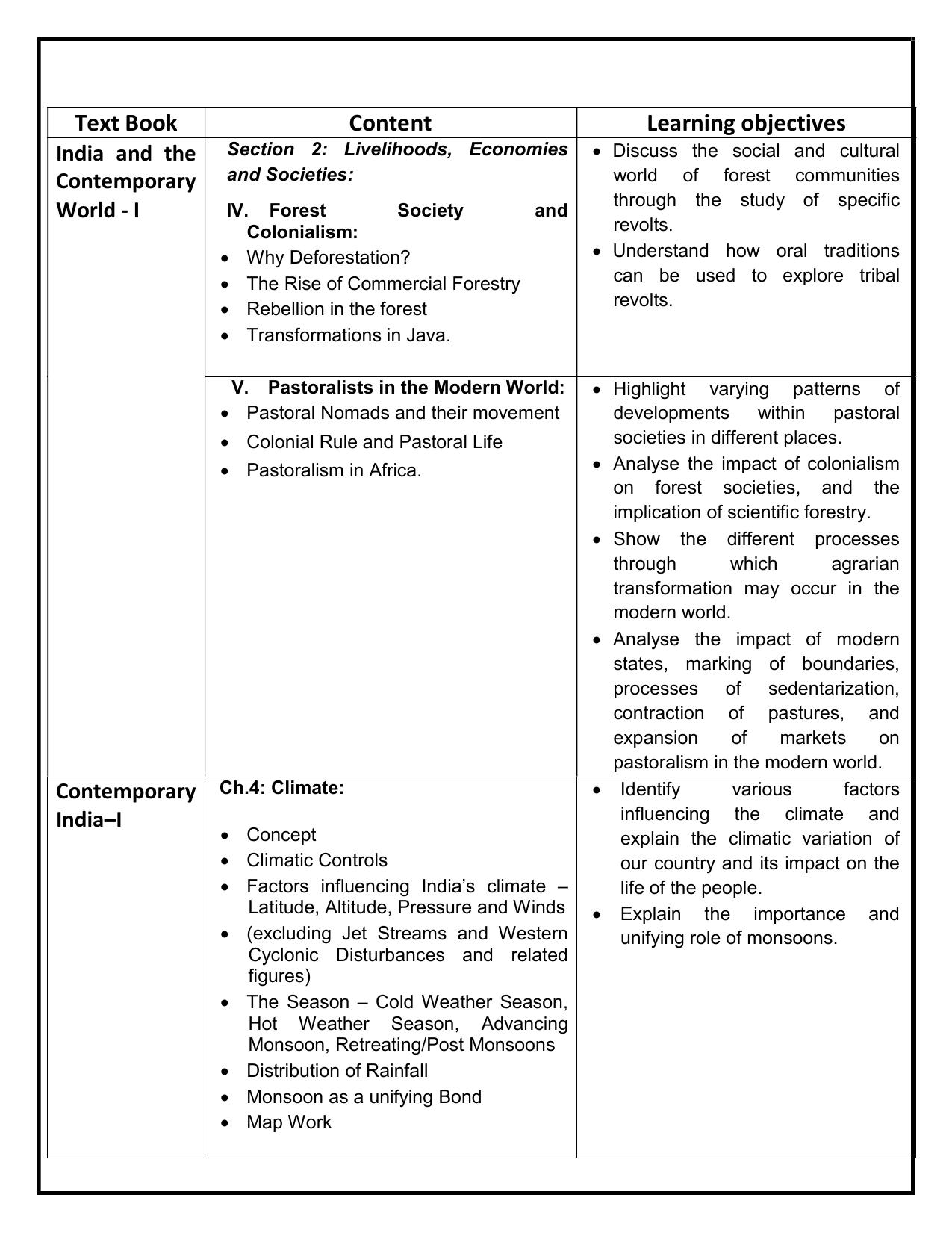 Edudel Class 9 Social Science (English Medium) Syllabus - Page 4
