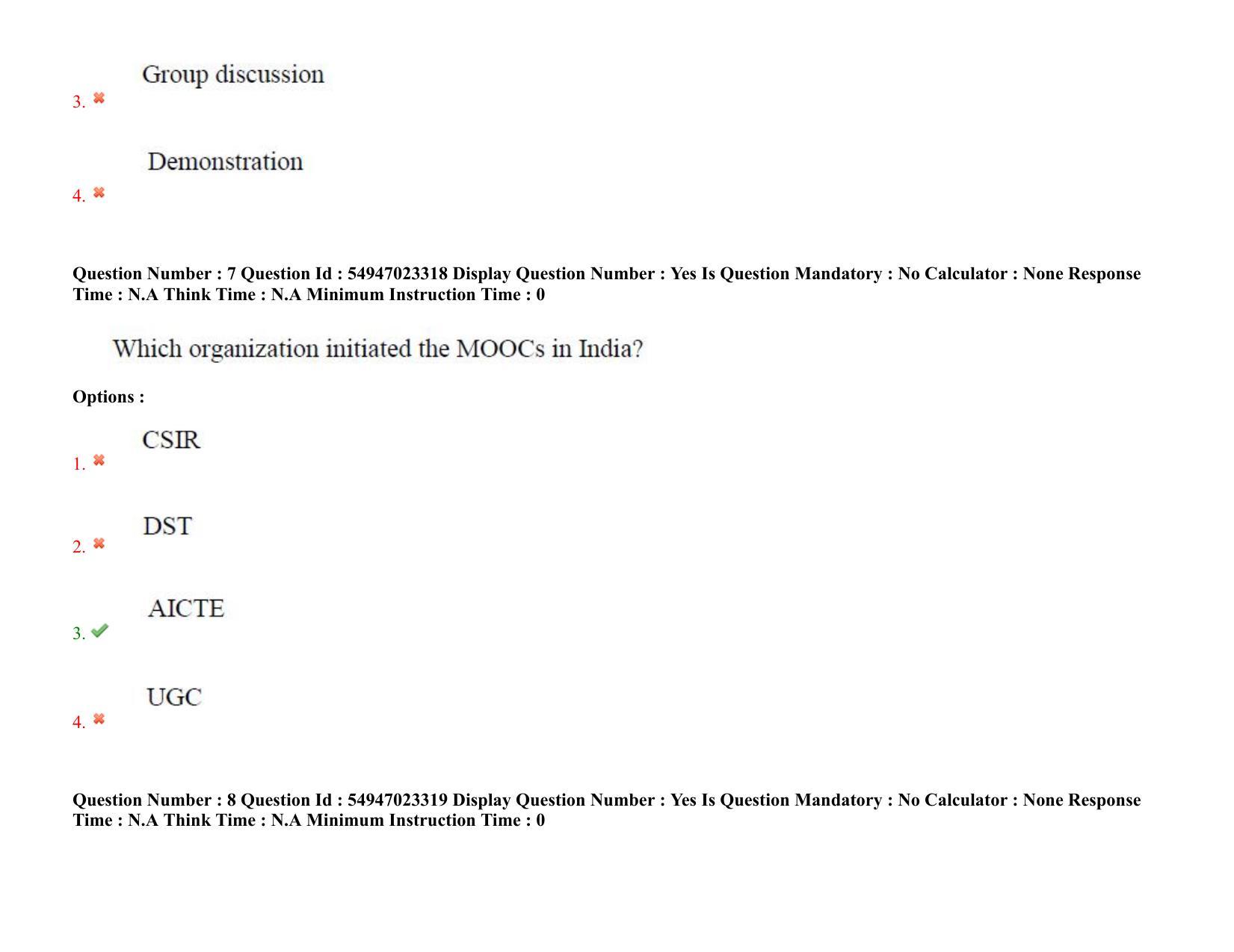 AP RCET 2022: Management - 17/10/2022 (Monday) Session-I Question Paper With keys - Page 6