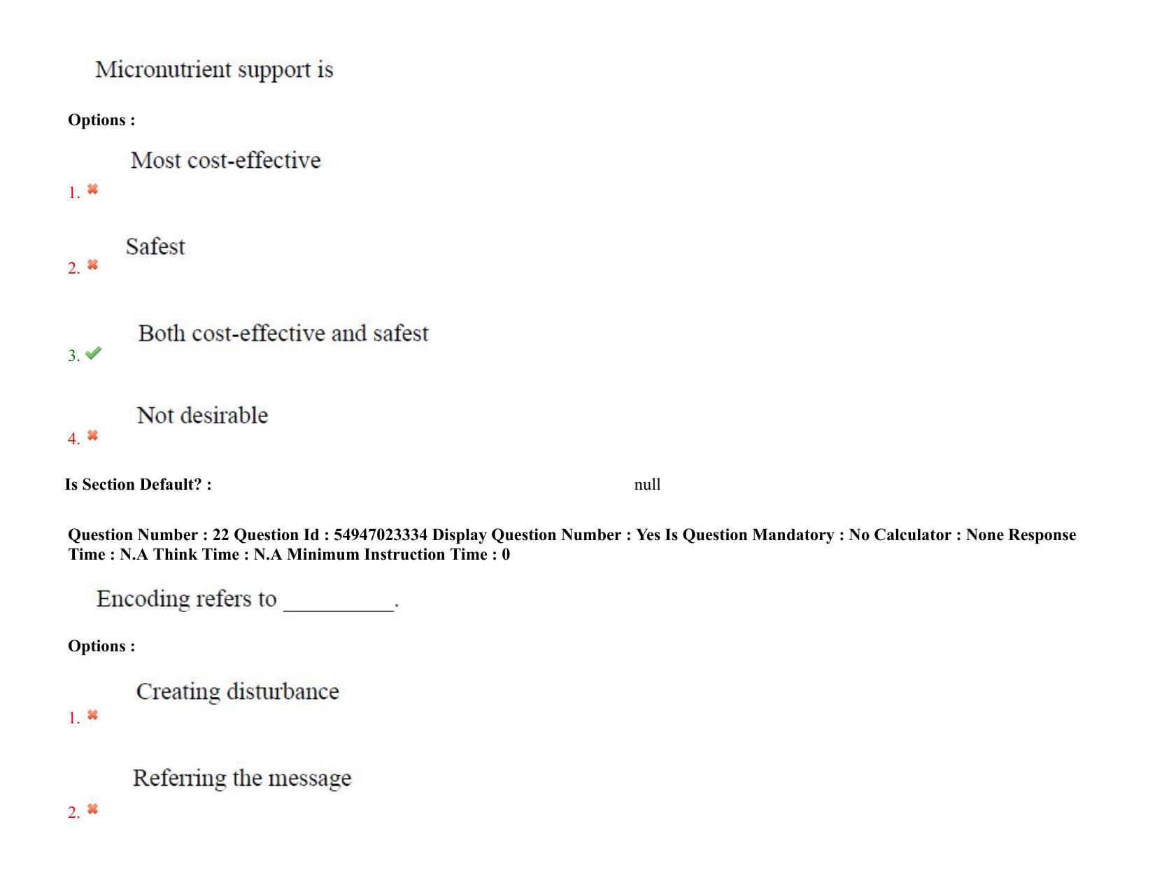 AP RCET 2022: Management - 17/10/2022 (Monday) Session-I Question Paper With keys - Page 17