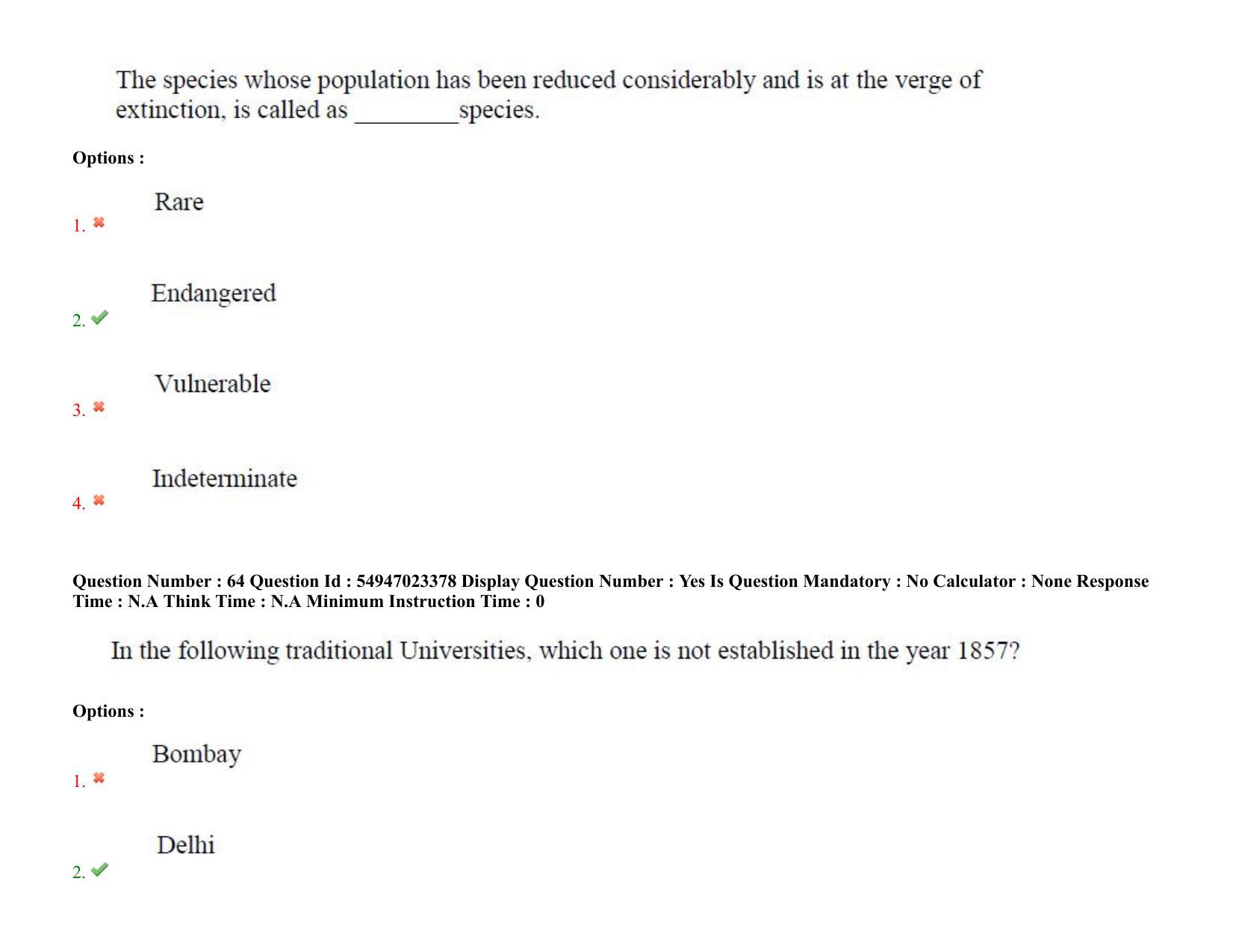 AP RCET 2022: Management - 17/10/2022 (Monday) Session-I Question Paper With keys - Page 47