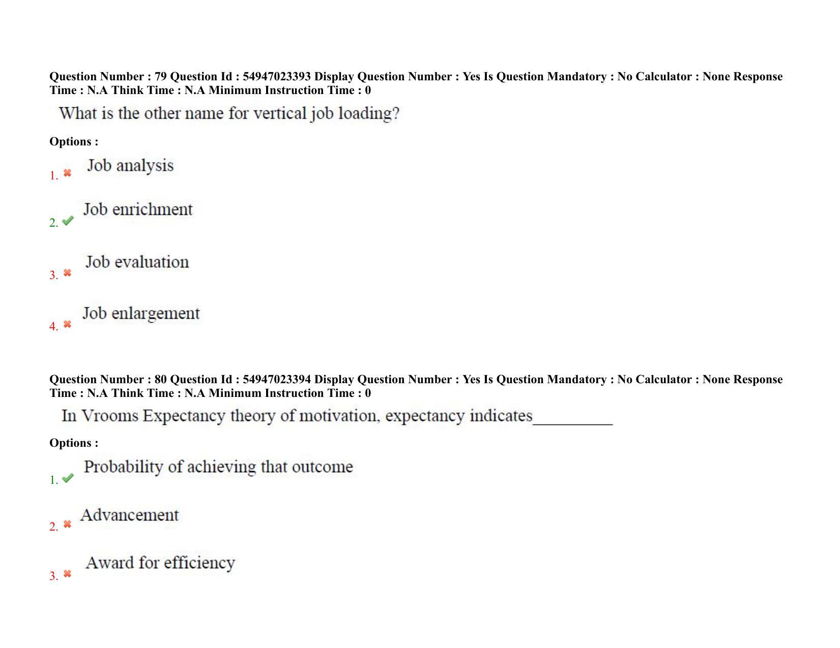 AP RCET 2022: Management - 17/10/2022 (Monday) Session-I Question Paper With keys - Page 57