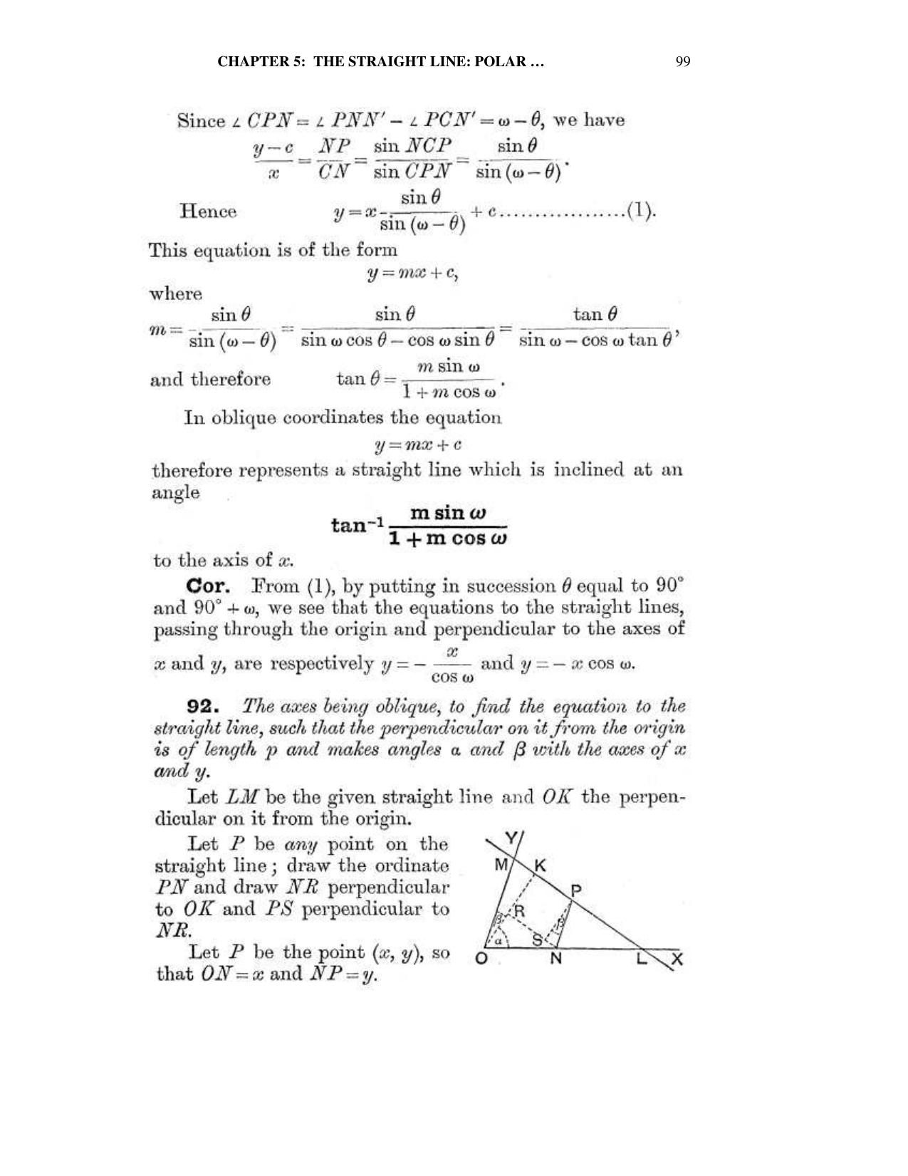 Chapter 5: The Straight Line (Continued) - SL Loney Solutions: The Elements of Coordinate Geometry - Page 3