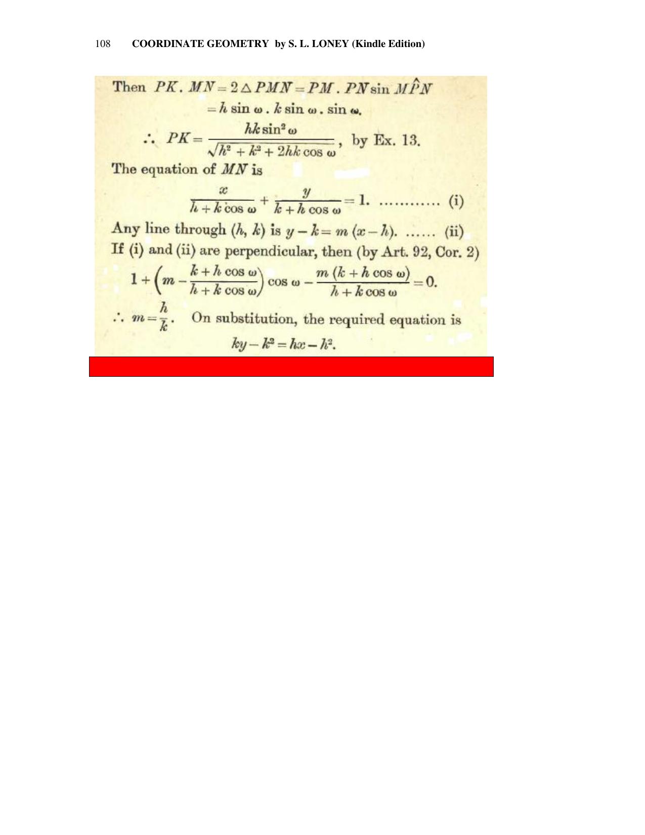 Chapter 5: The Straight Line (Continued) - SL Loney Solutions: The Elements of Coordinate Geometry - Page 12