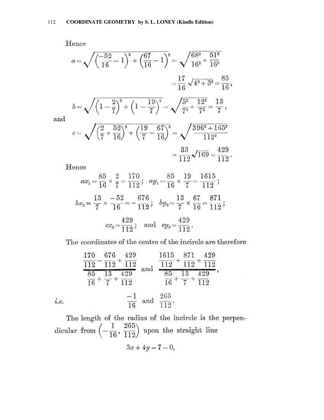 Chapter 5: The Straight Line (Continued) - SL Loney Solutions: The Elements of Coordinate Geometry - Page 16