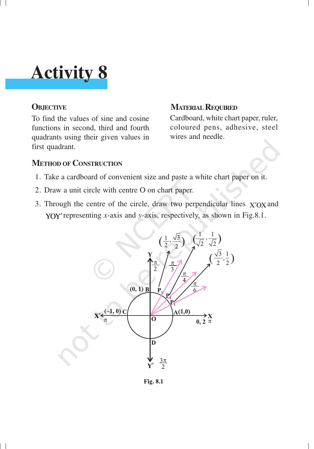 NCERT Laboratory Manuals for Class XI Mathematics - Activities (1 to 10) - Page 30