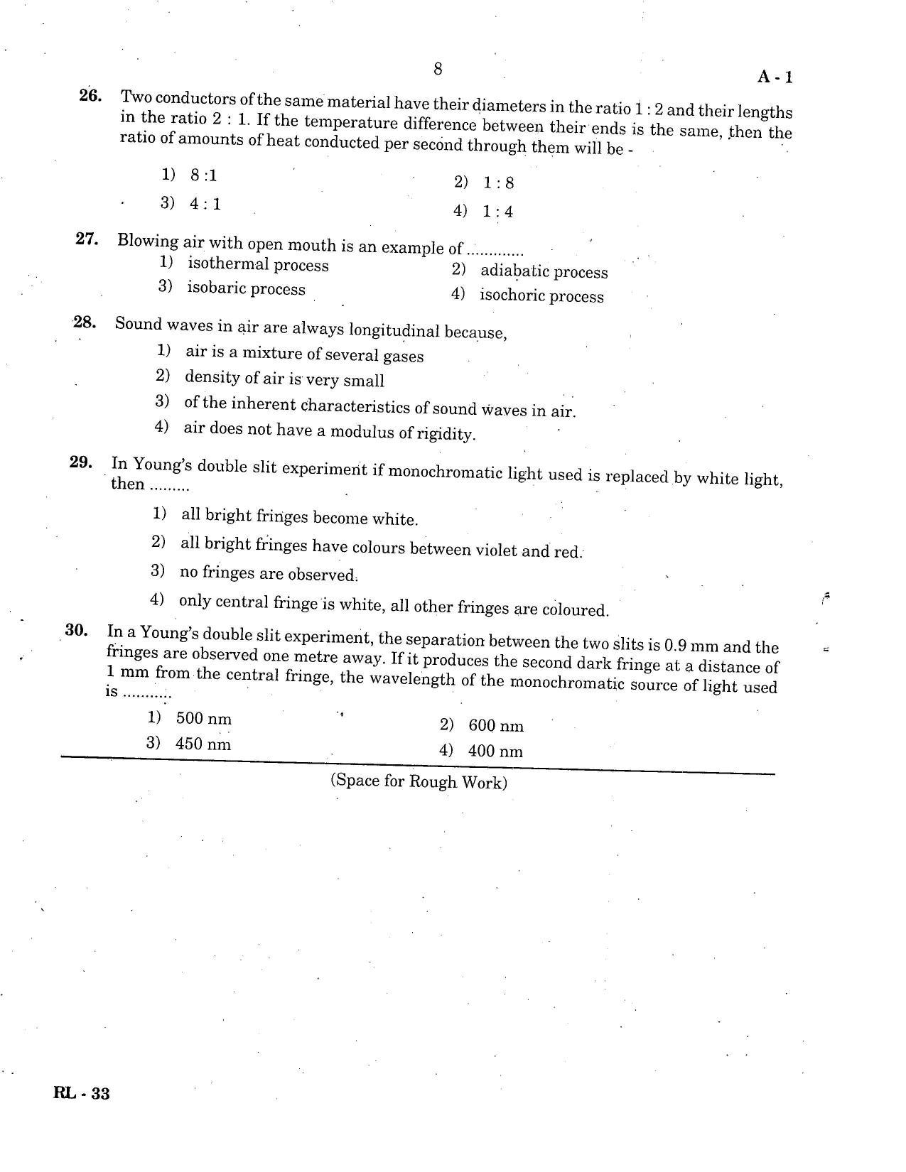 COMEDK UGET 2019 Physics Question Paper - Page 6