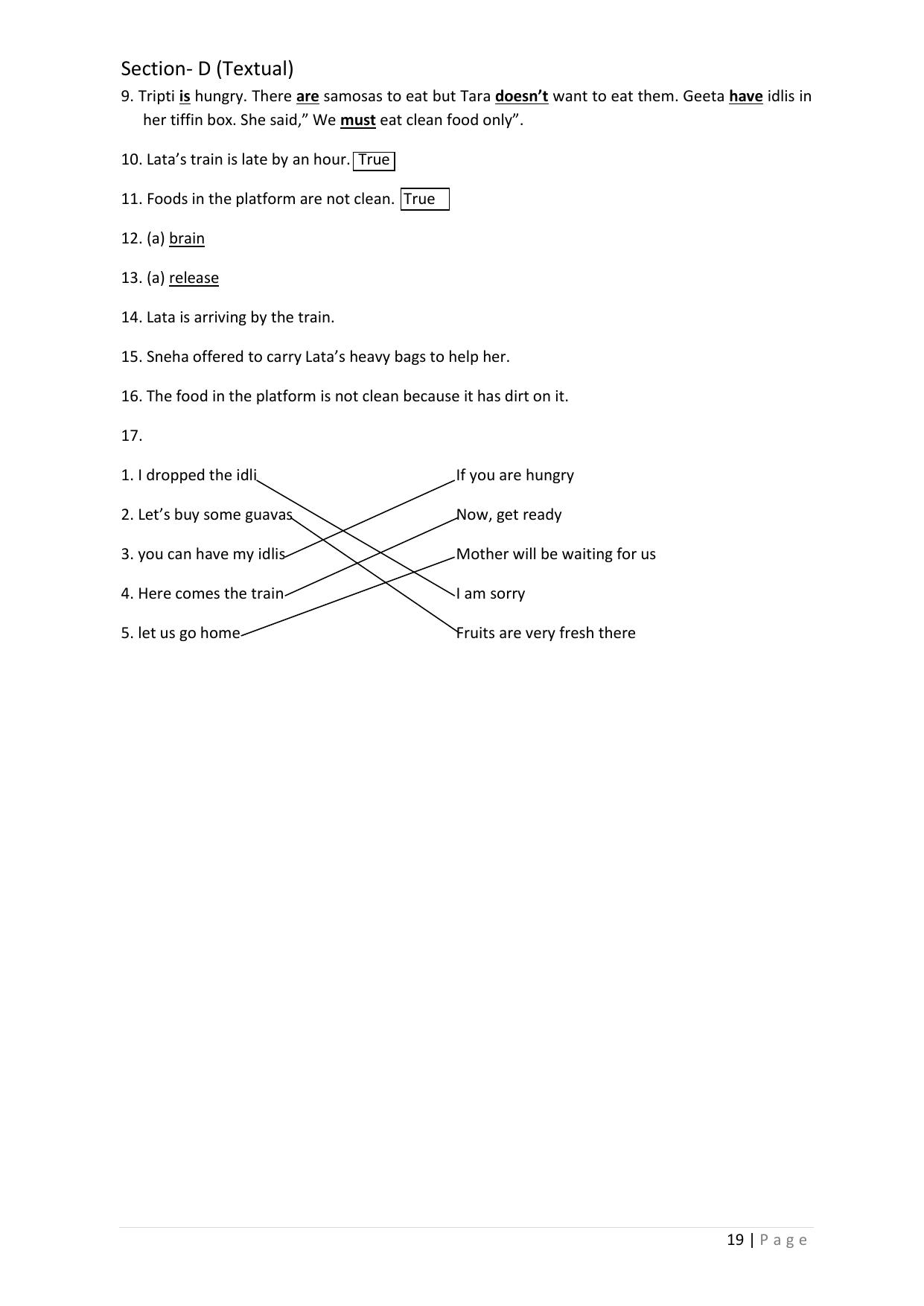 Chhattisgarh Board Class 5 English Question Bank - Page 23