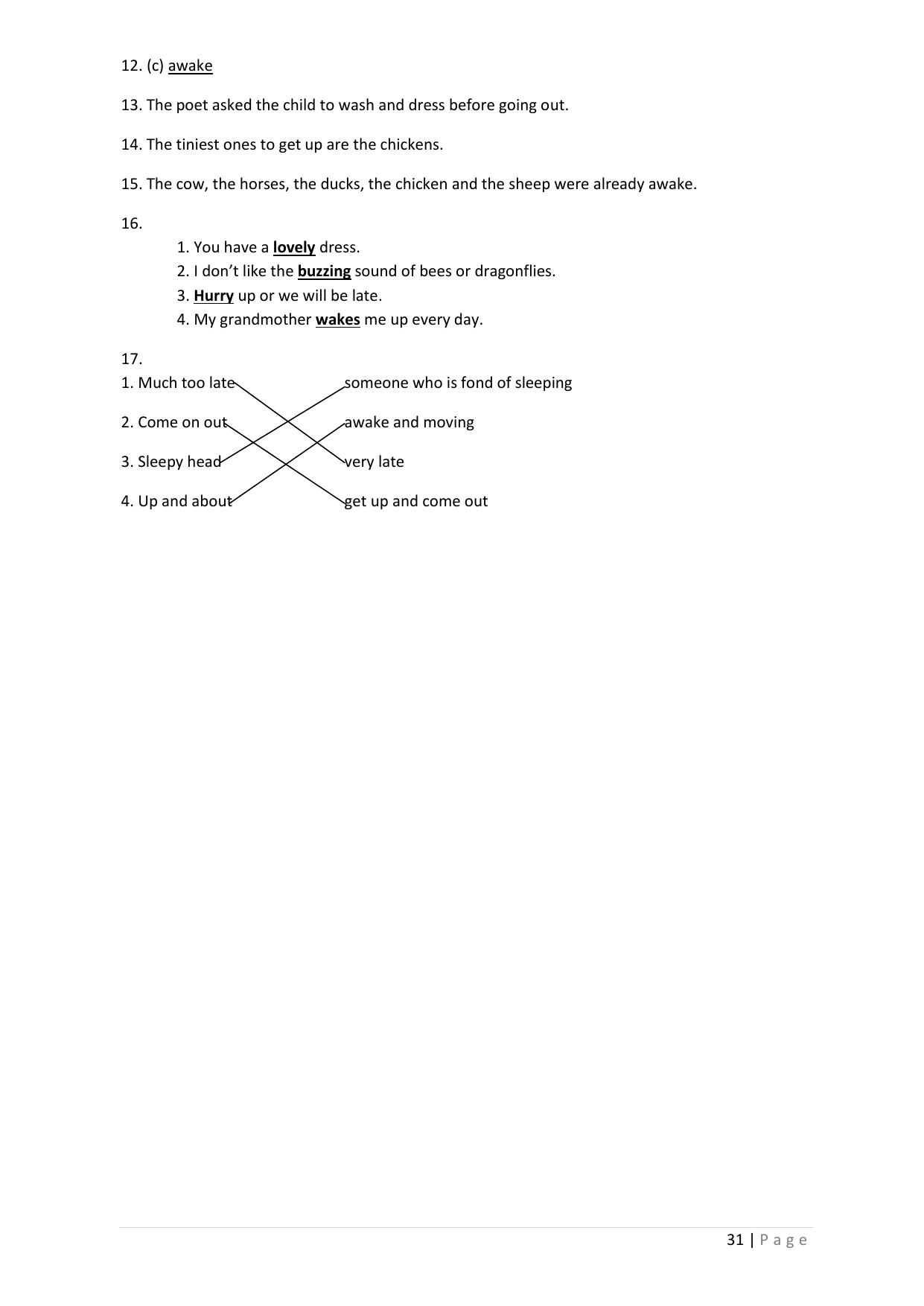 Chhattisgarh Board Class 5 English Question Bank - Page 35