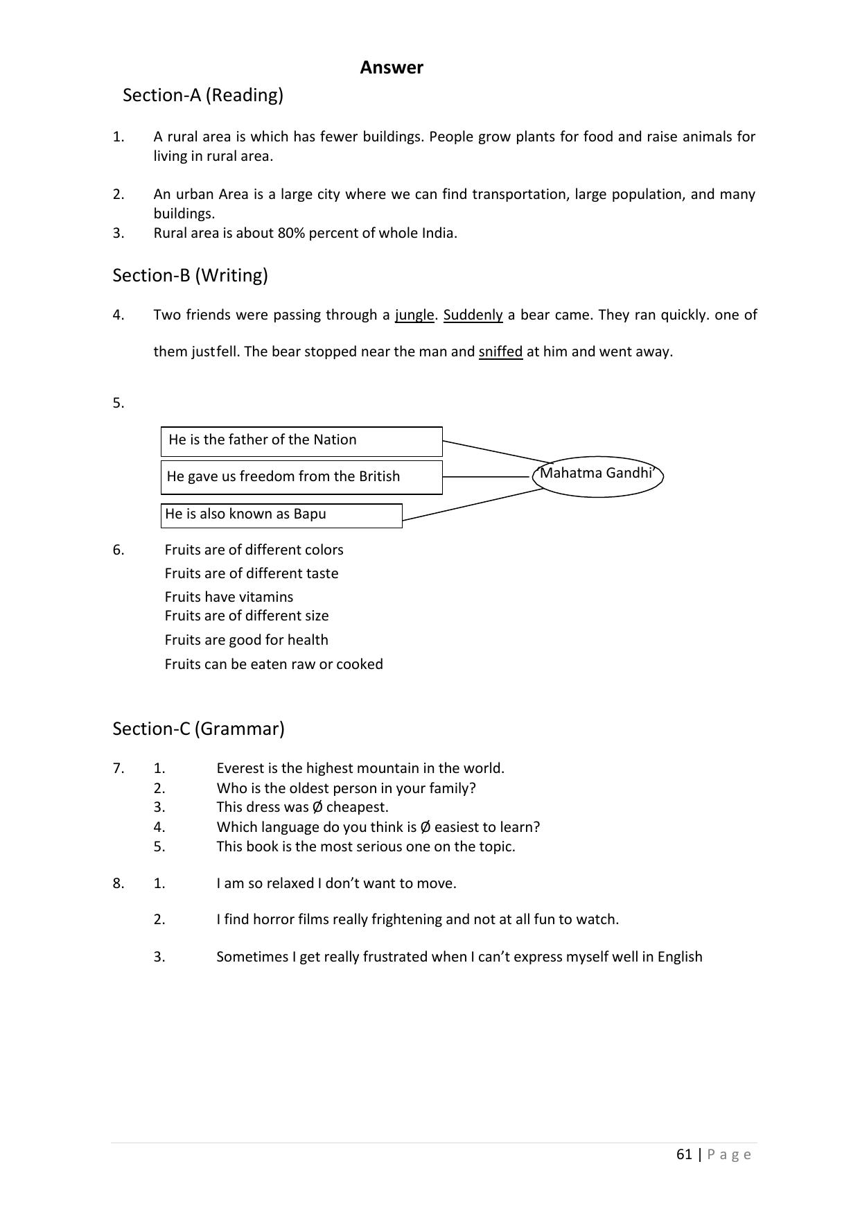 Chhattisgarh Board Class 5 English Question Bank - Page 65