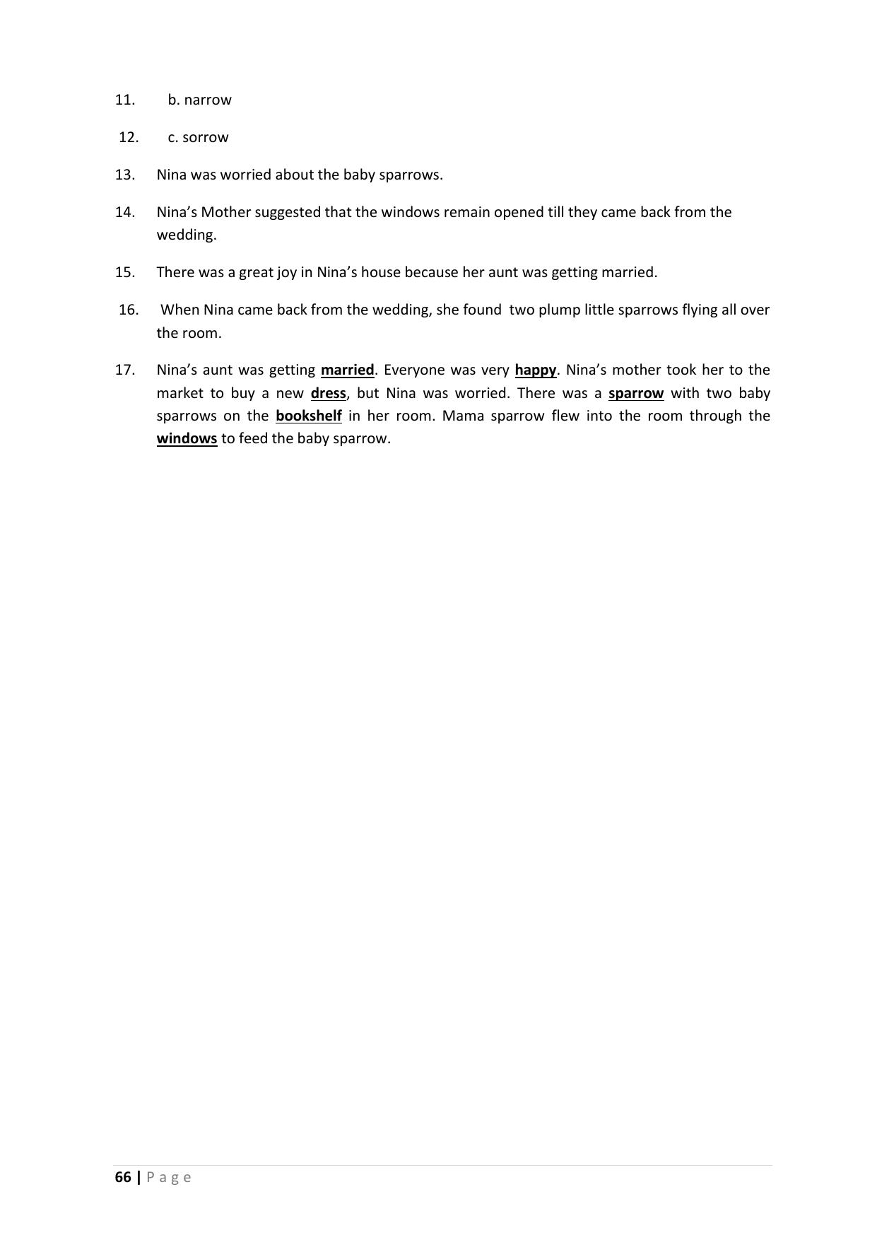 Chhattisgarh Board Class 5 English Question Bank - Page 70