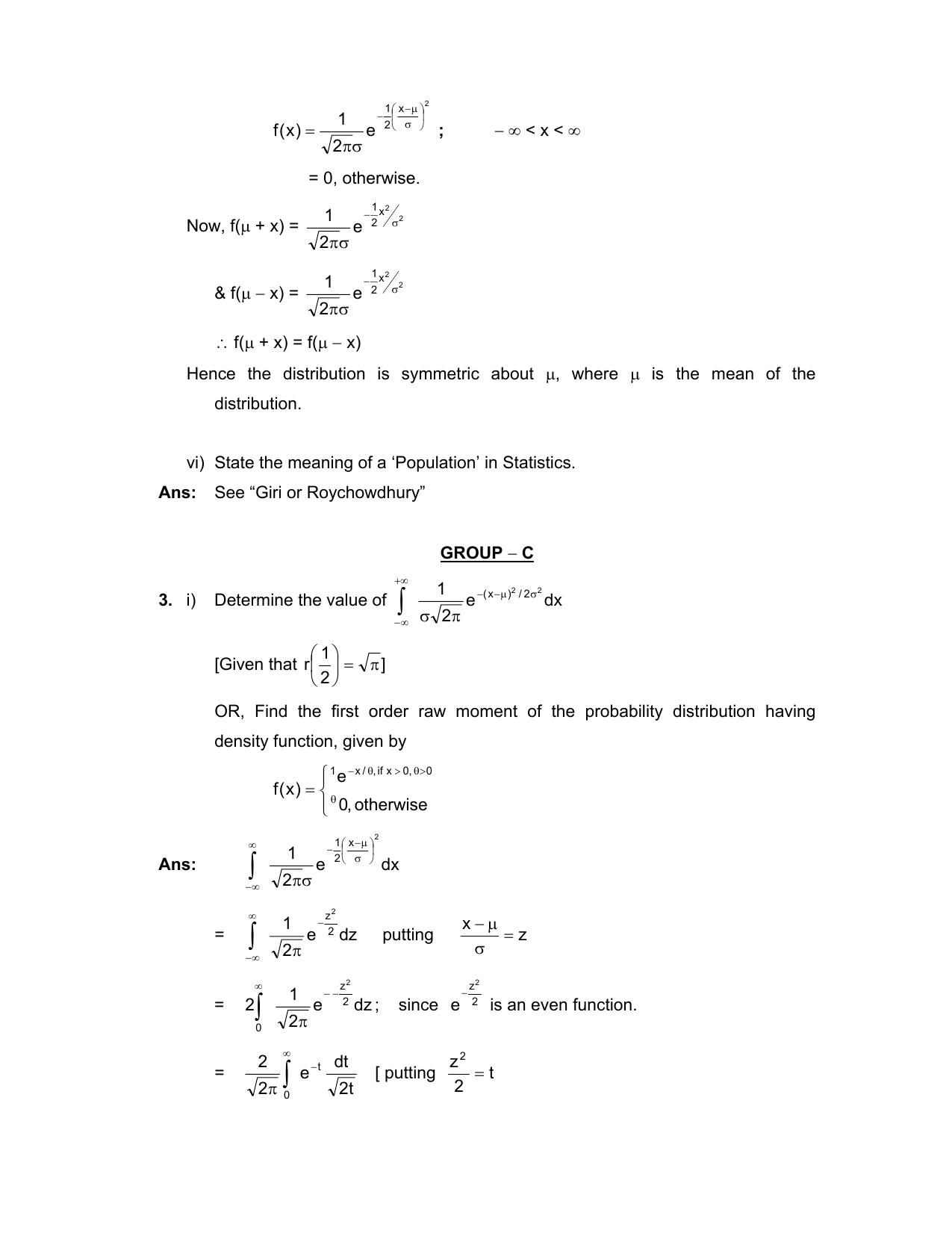 West Bengal Board Class 12 Statistics 2020 Question Paper - Page 4