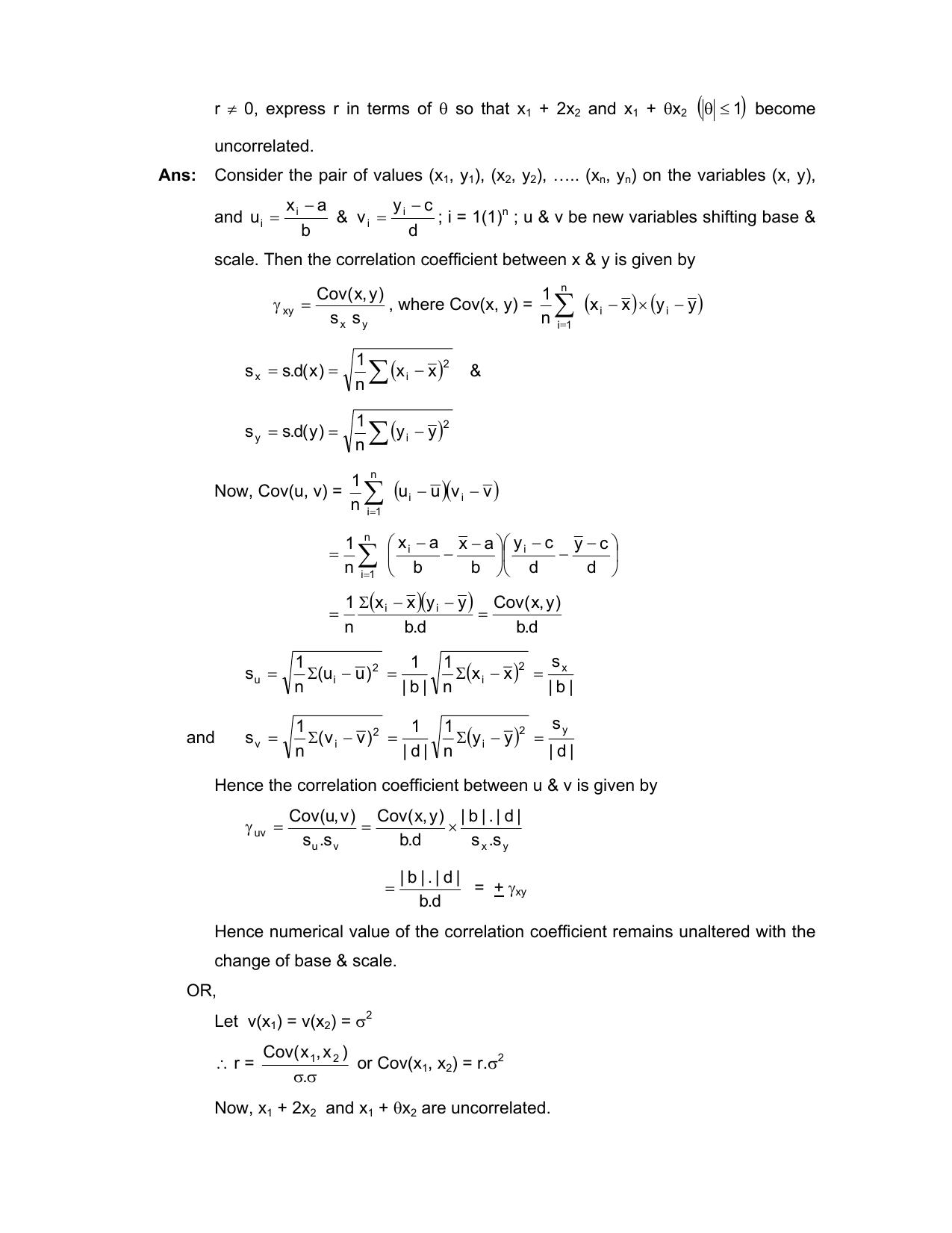 West Bengal Board Class 12 Statistics 2020 Question Paper - Page 6