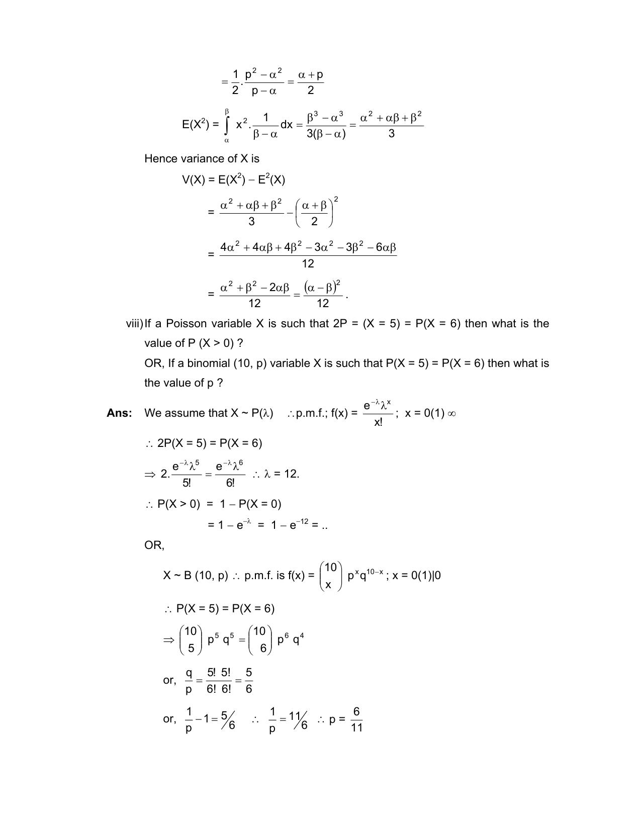 West Bengal Board Class 12 Statistics 2020 Question Paper - Page 9