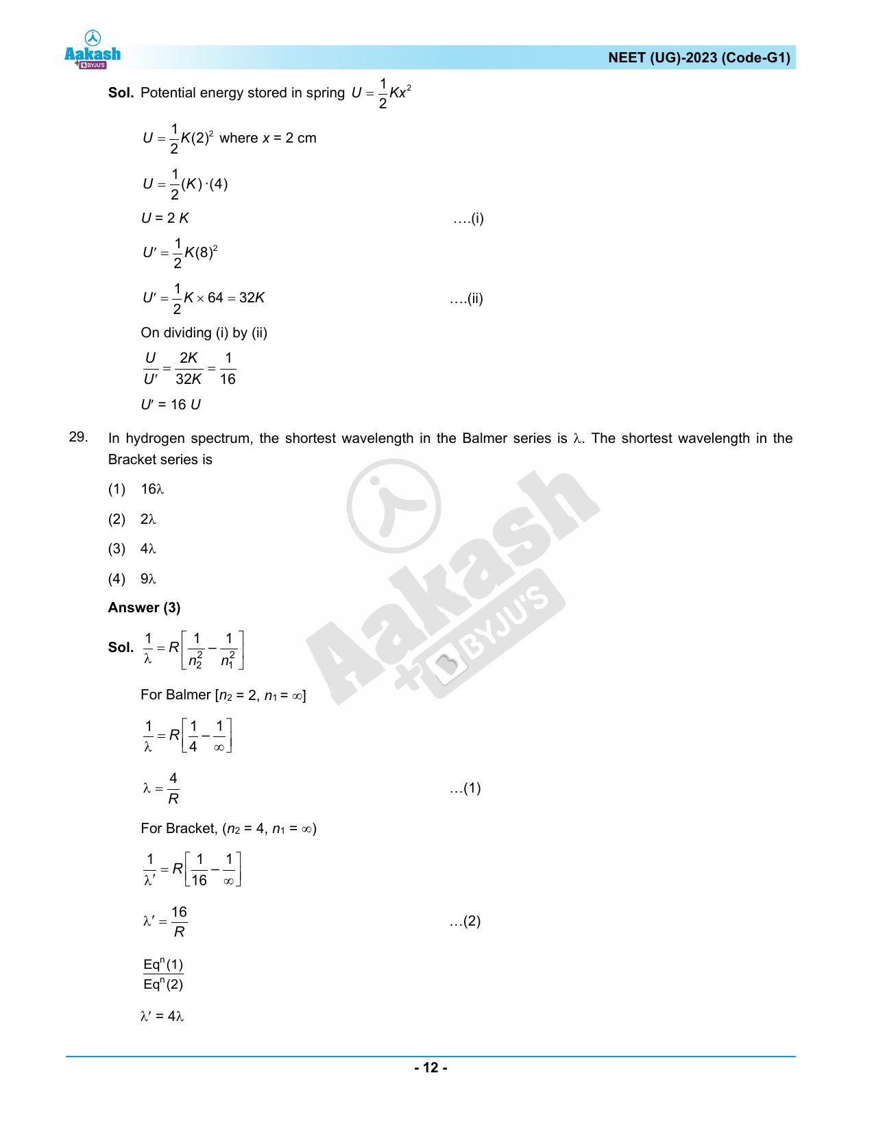NEET 2023 Question Paper G1 - Page 12