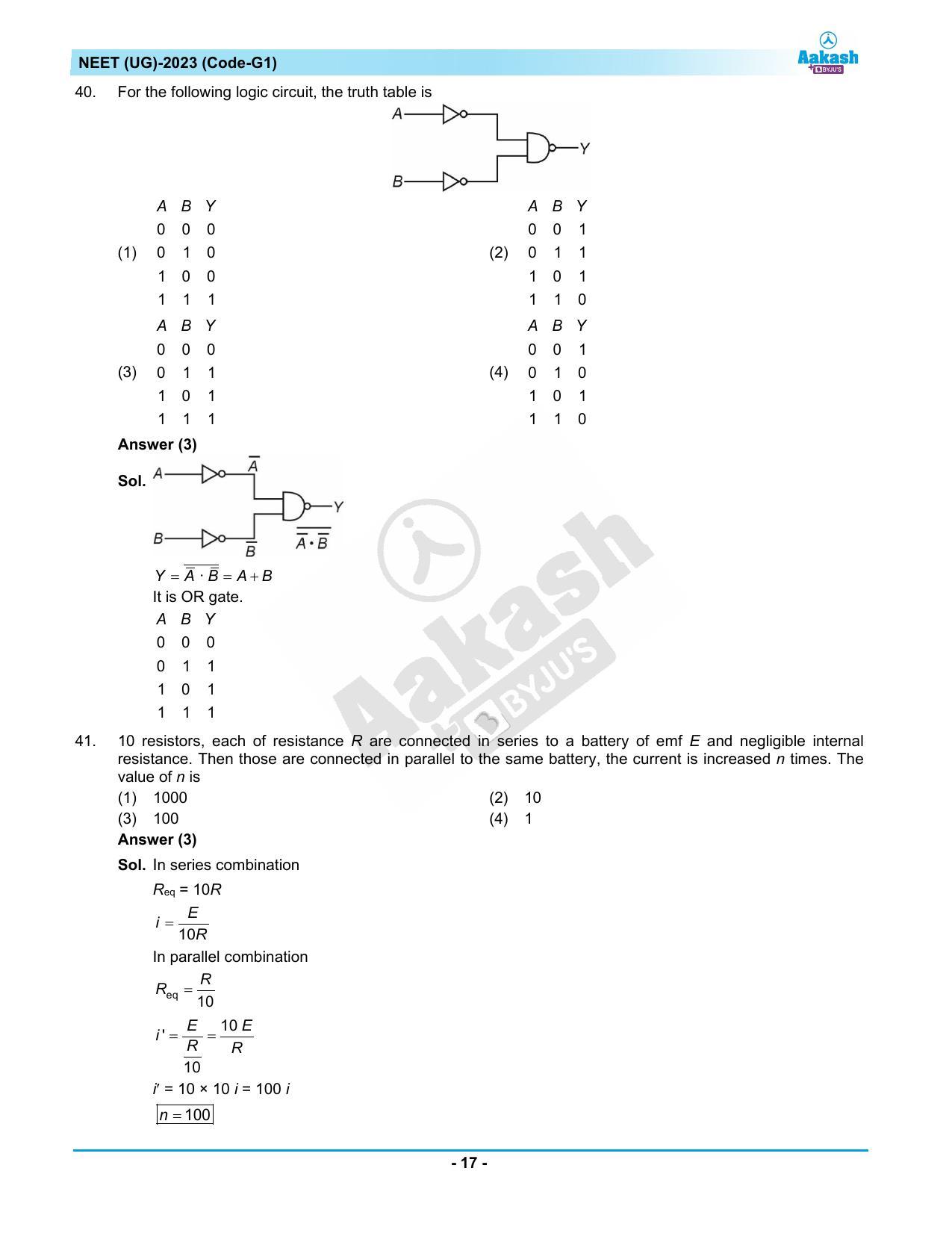 NEET 2023 Question Paper G1 - Page 17