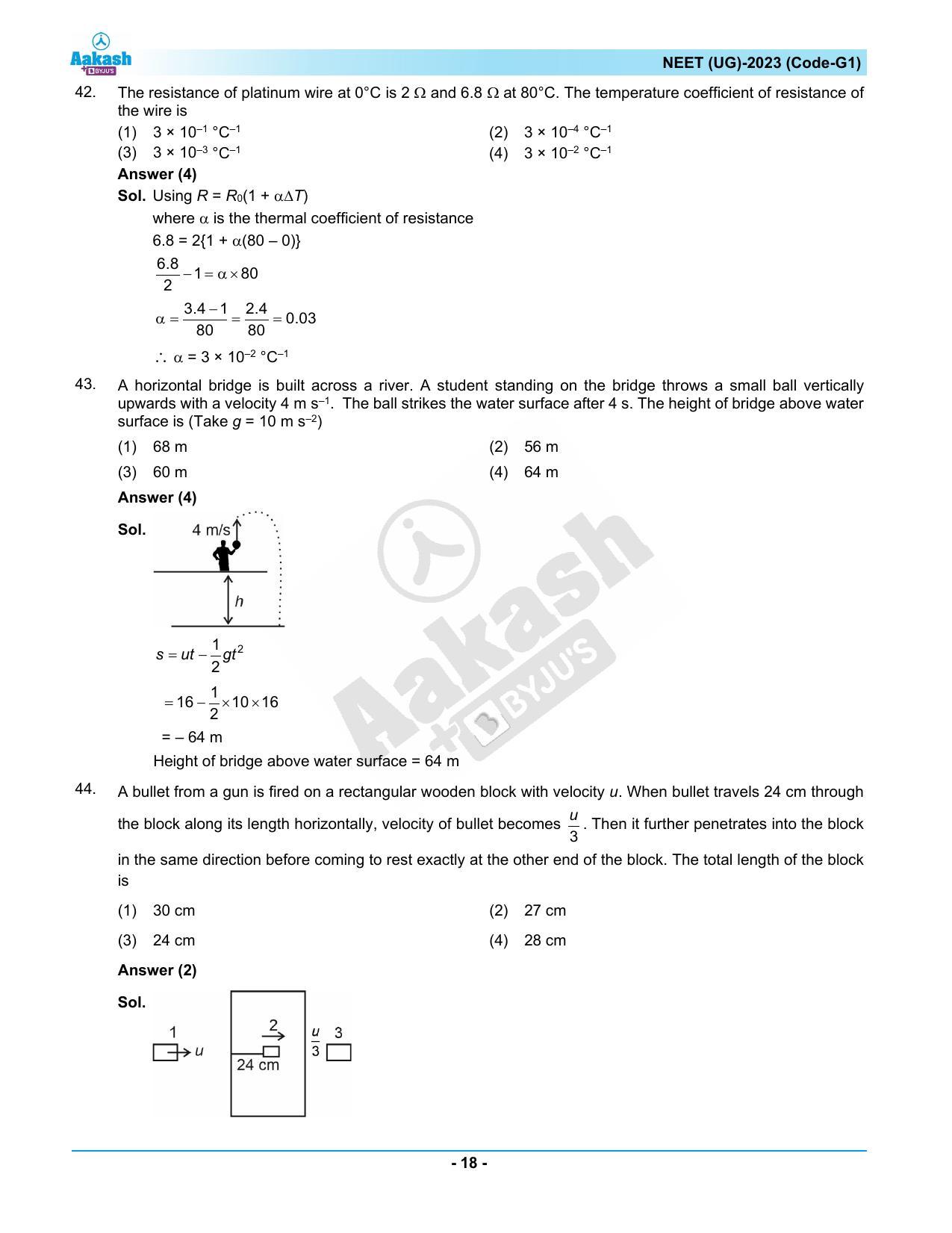 NEET 2023 Question Paper G1 - Page 18