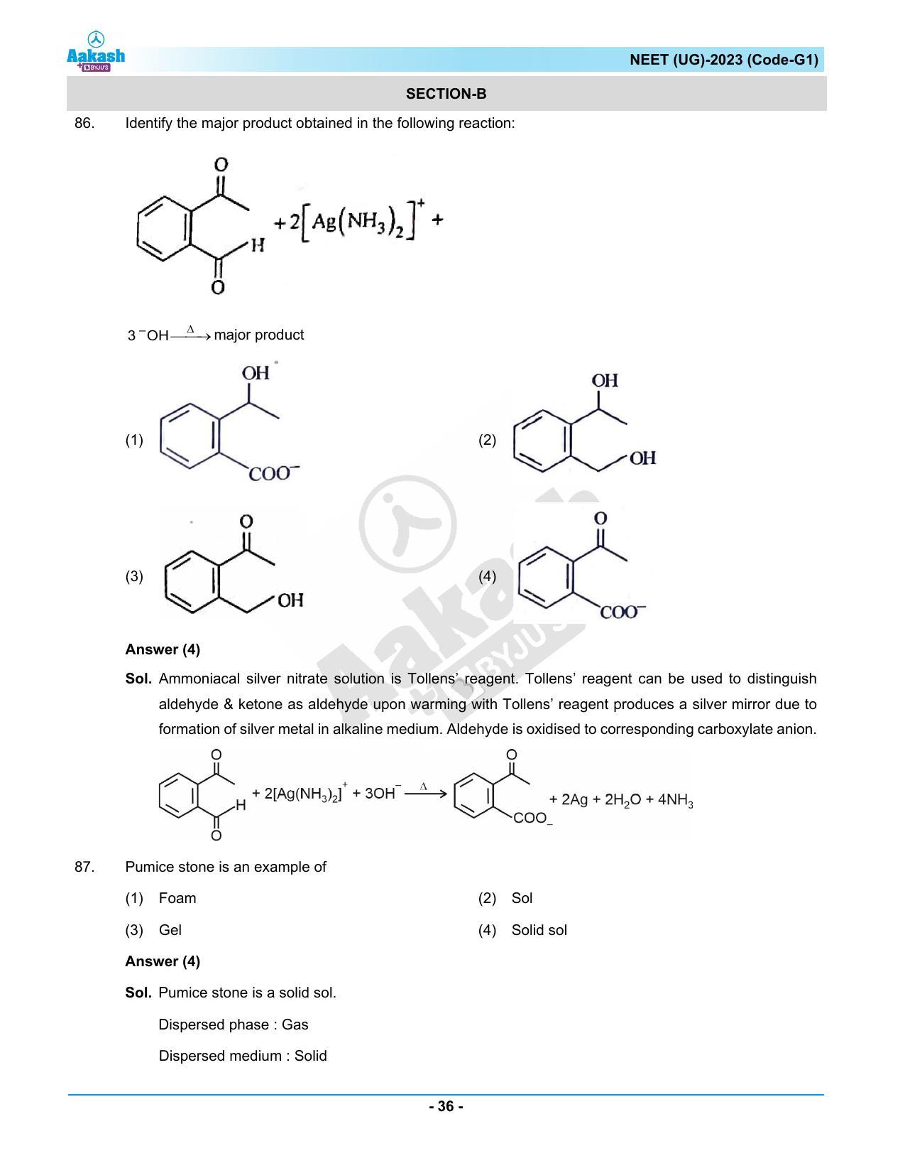 NEET 2023 Question Paper G1 - Page 36