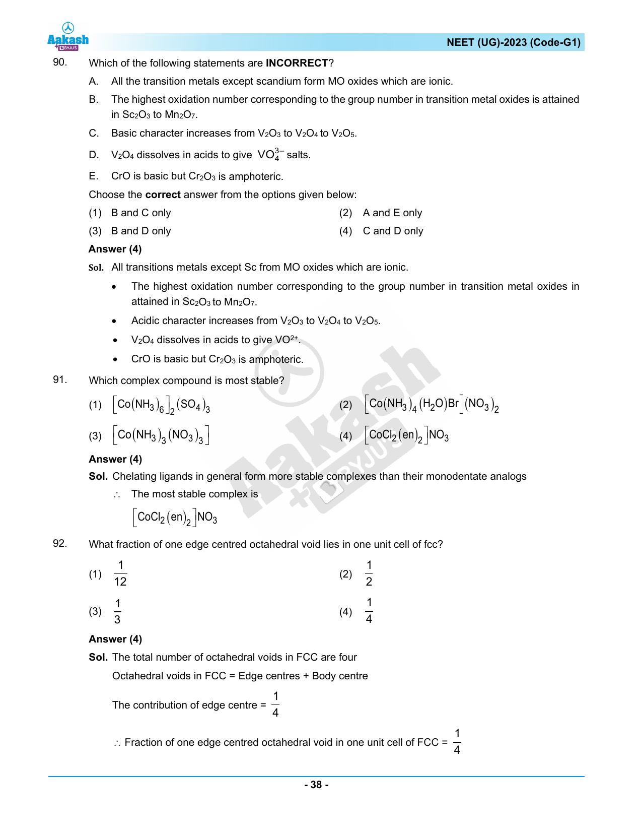 NEET 2023 Question Paper G1 - Page 38