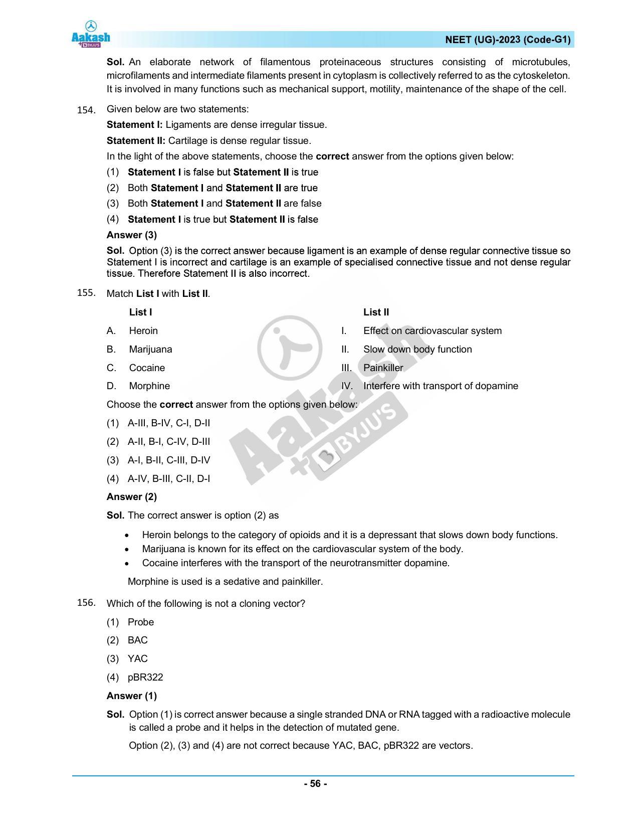 NEET 2023 Question Paper G1 - Page 56