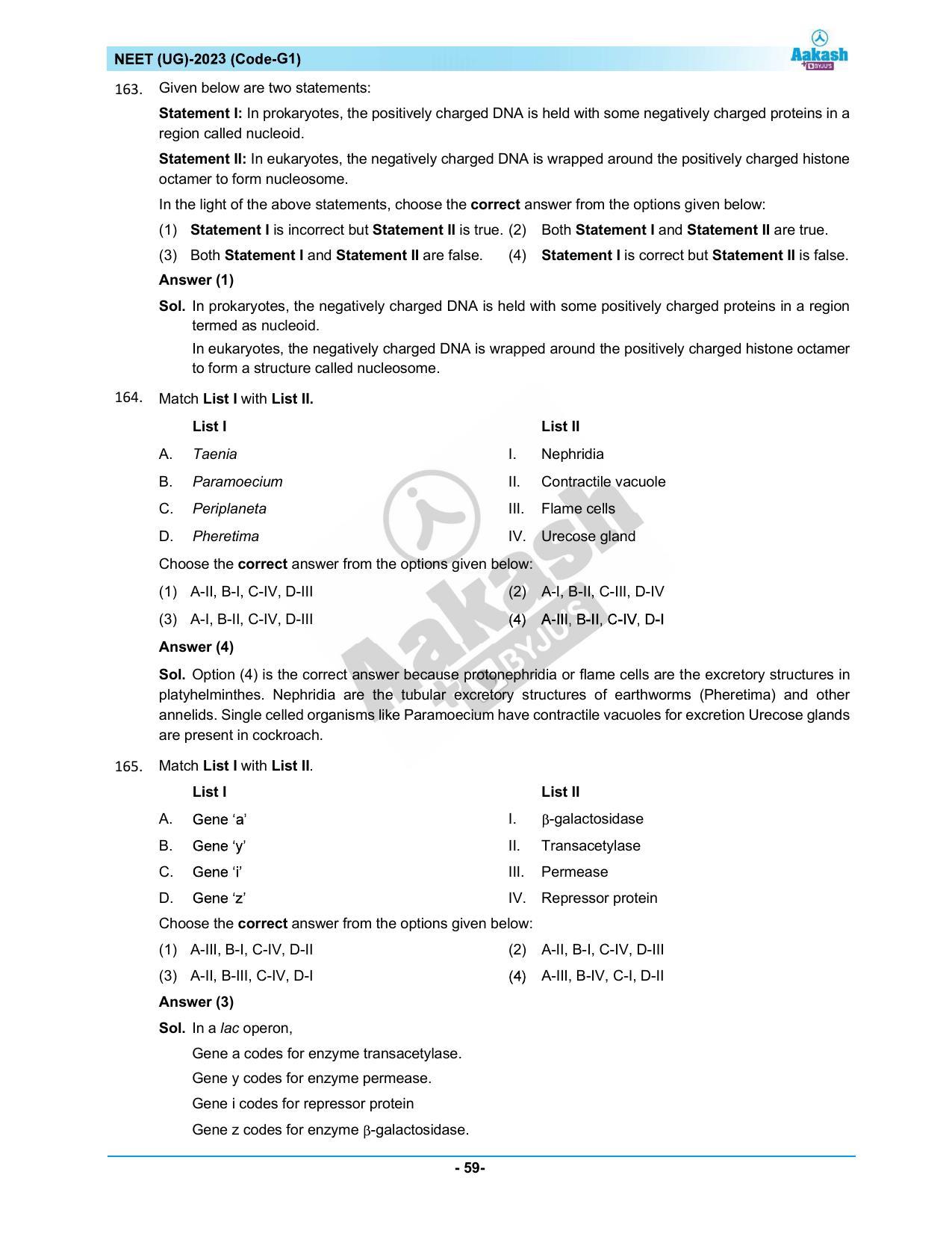 NEET 2023 Question Paper G1 - Page 59