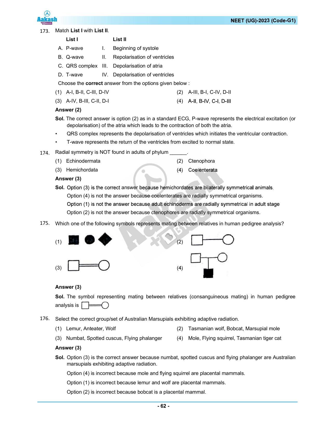 NEET 2023 Question Paper G1 - Page 62