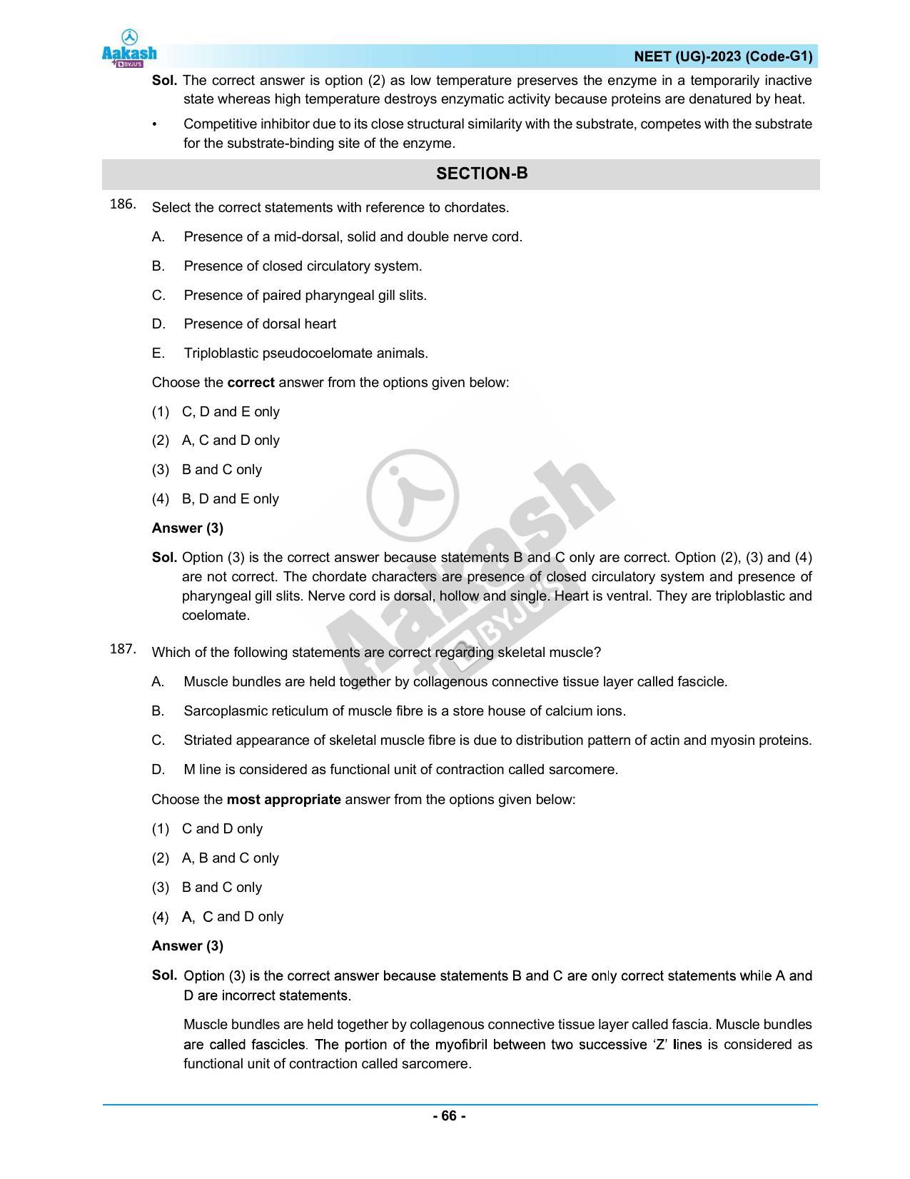 NEET 2023 Question Paper G1 - Page 66